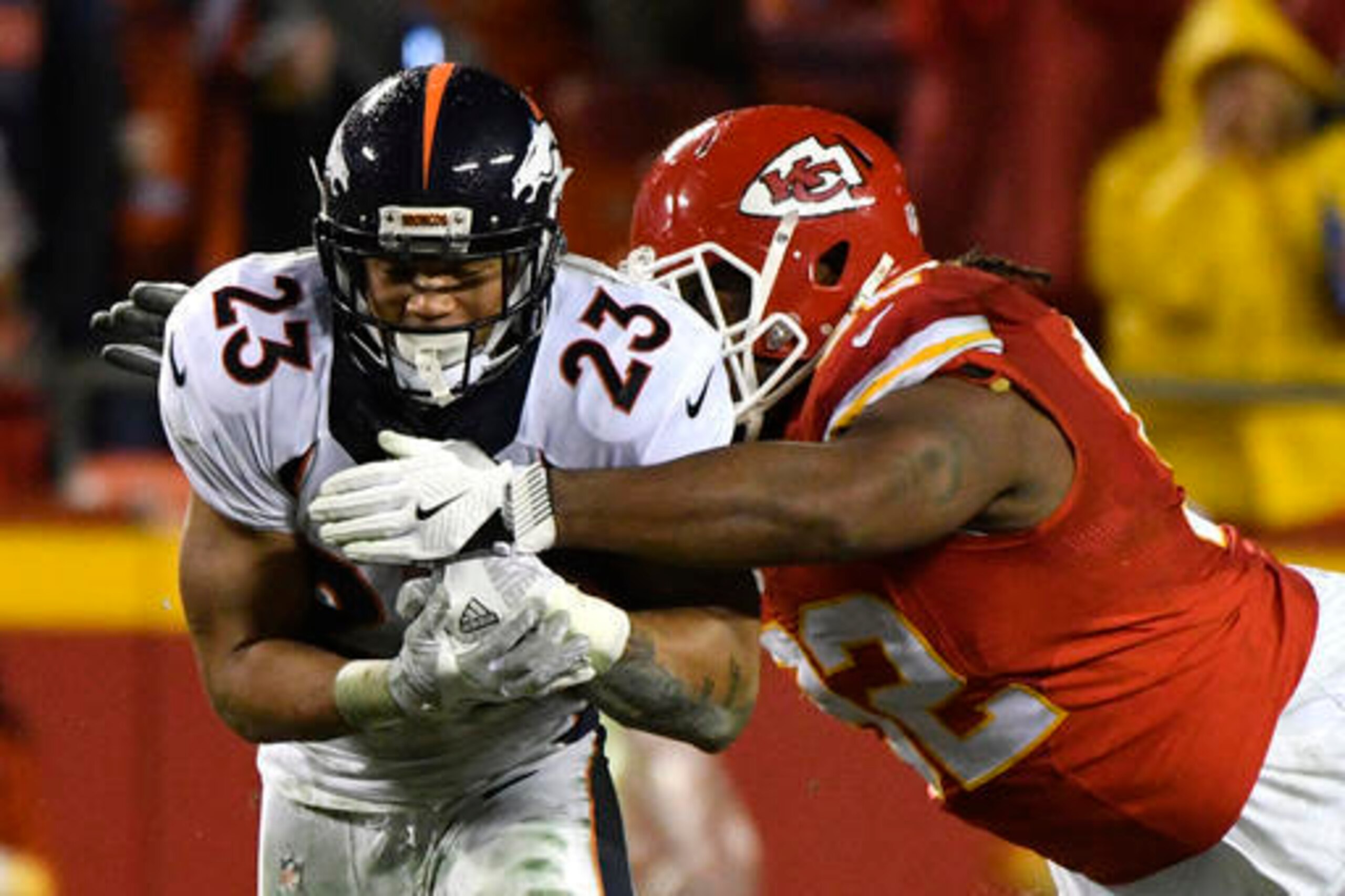 Dontari Poe is a beast in the middle of the defensive line.