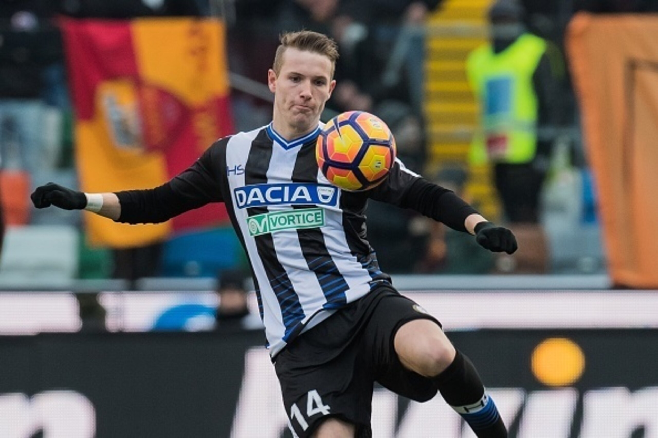 Jakub Jankto of Udineseduring the Italian Serie A match between Udinese and AS Roma at Dacia Arena on January 15, 2017 in Udine, Italy(Photo by VI Images via Getty Images)