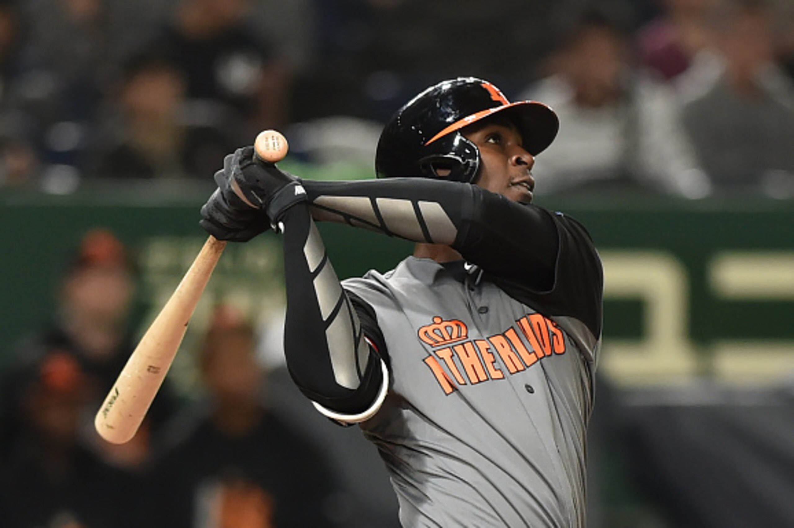 Netherlands' Didi Gregorius hits a three-run homer in the top of the fourth inning during the World Baseball Classic Pool E second round match between Israel and the Netherlands at Tokyo Dome in Tokyo on March 13, 2017. / AFP PHOTO / KAZUHIRO NOGI Netherlands' Didi Gregorius hits a three-run homer in the top of the fourth inning during the World Baseball Classic Pool E second round match between Israel and the Netherlands at Tokyo Dome in Tokyo on March 13, 2017. / AFP PHOTO / KAZUHIRO NOGI