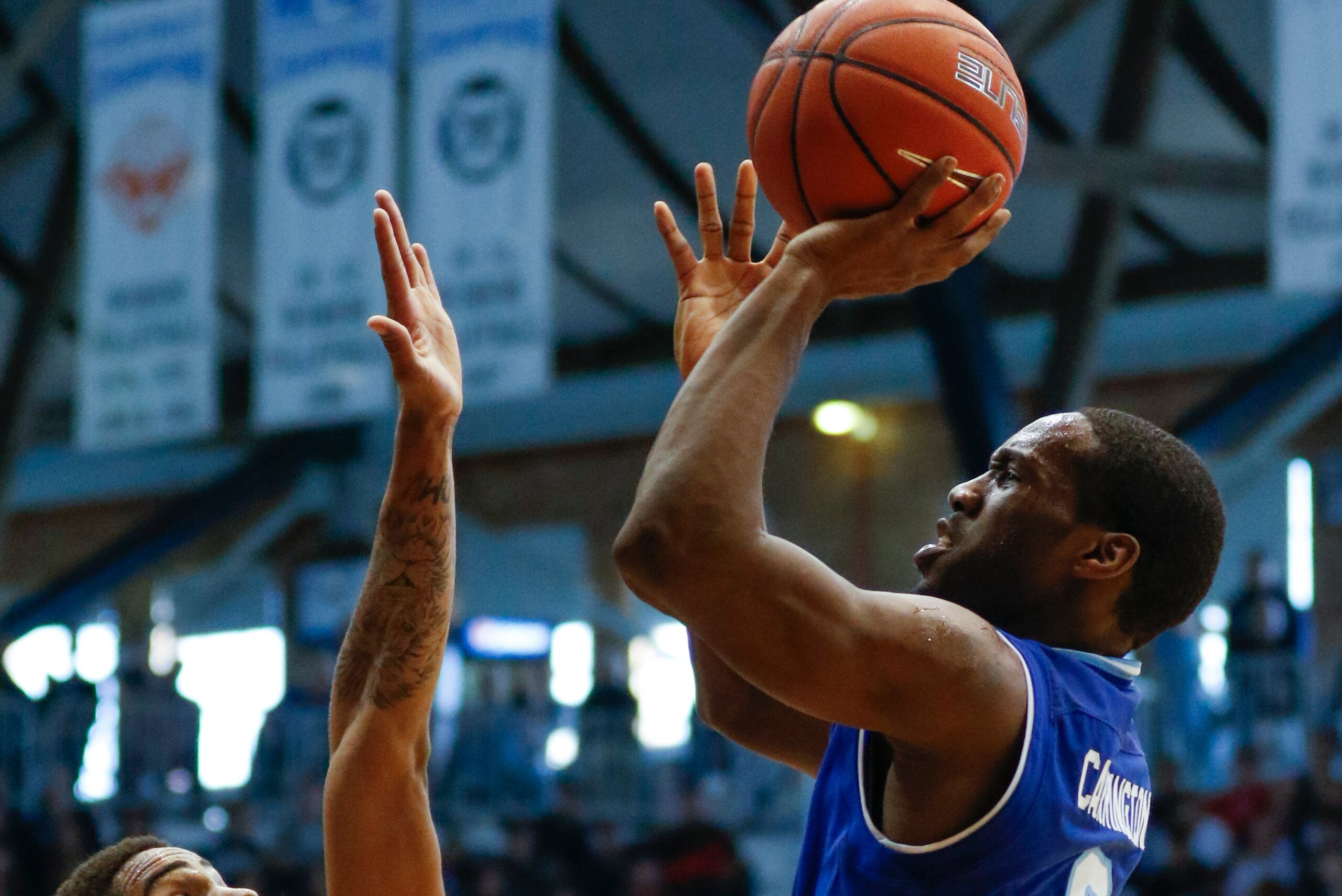 Khadeen Carrington will try to help Seton Hall survive and advance. Khadeen Carrington will try to help Seton Hall survive and advance.