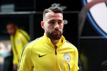 MIDDLESBROUGH, ENGLAND - MARCH 11: Nicolas Otamendi of Manchester City arrives at the stadium prior to The Emirates FA Cup Quarter-Final match between Middlesbrough and Manchester City at Riverside Stadium on March 11, 2017 in Middlesbrough, England.  (Ph
