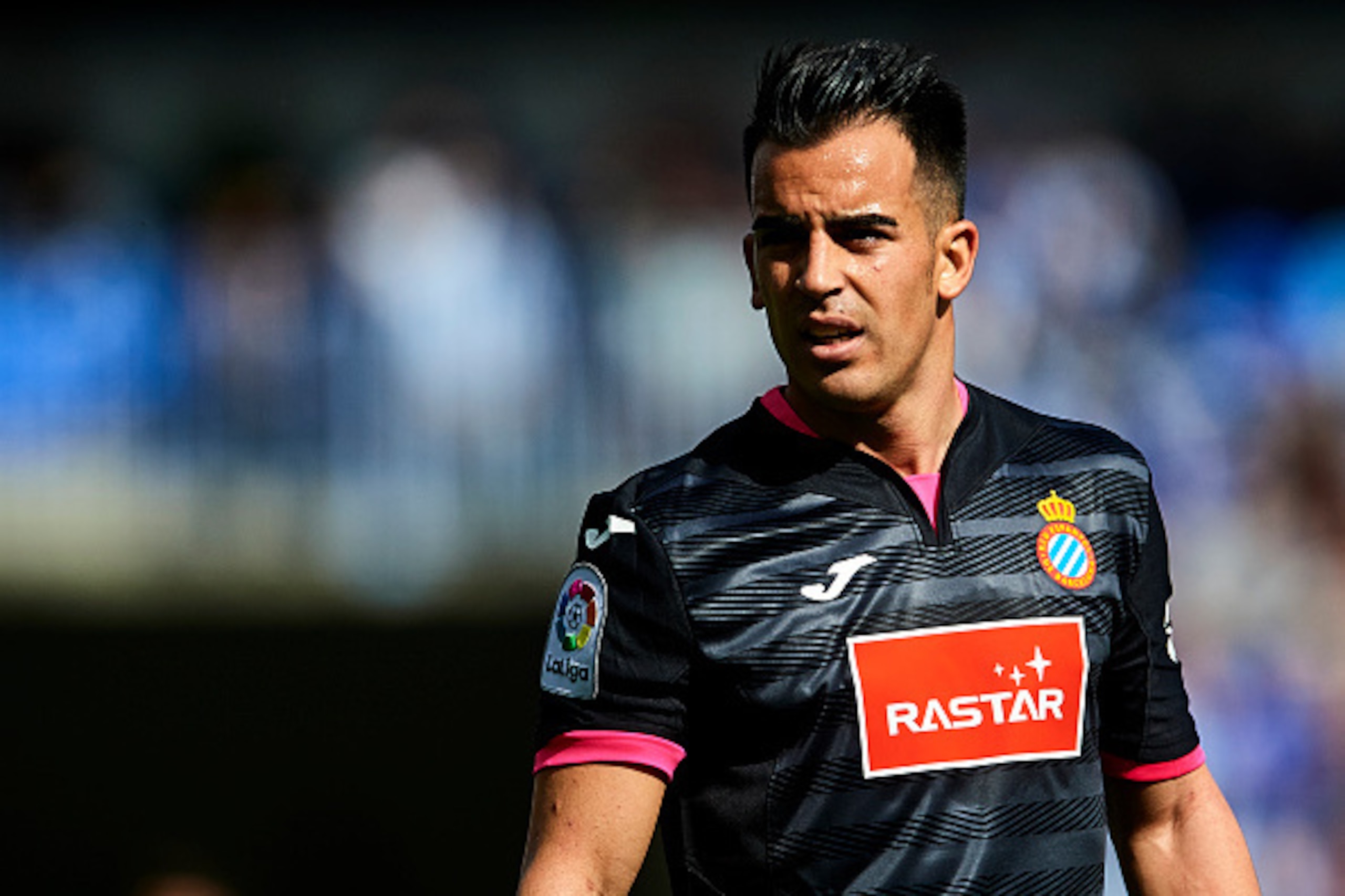 MALAGA, SPAIN - FEBRUARY 04:  Jose Manuel Jurado of RCD Espanyol looks on during La Liga match between Malaga CF and RCD Espanyol at La Rosaleda Stadium February 04, 2017 in Malaga, Spain.  (Photo by Aitor Alcalde Colomer/Getty Images)