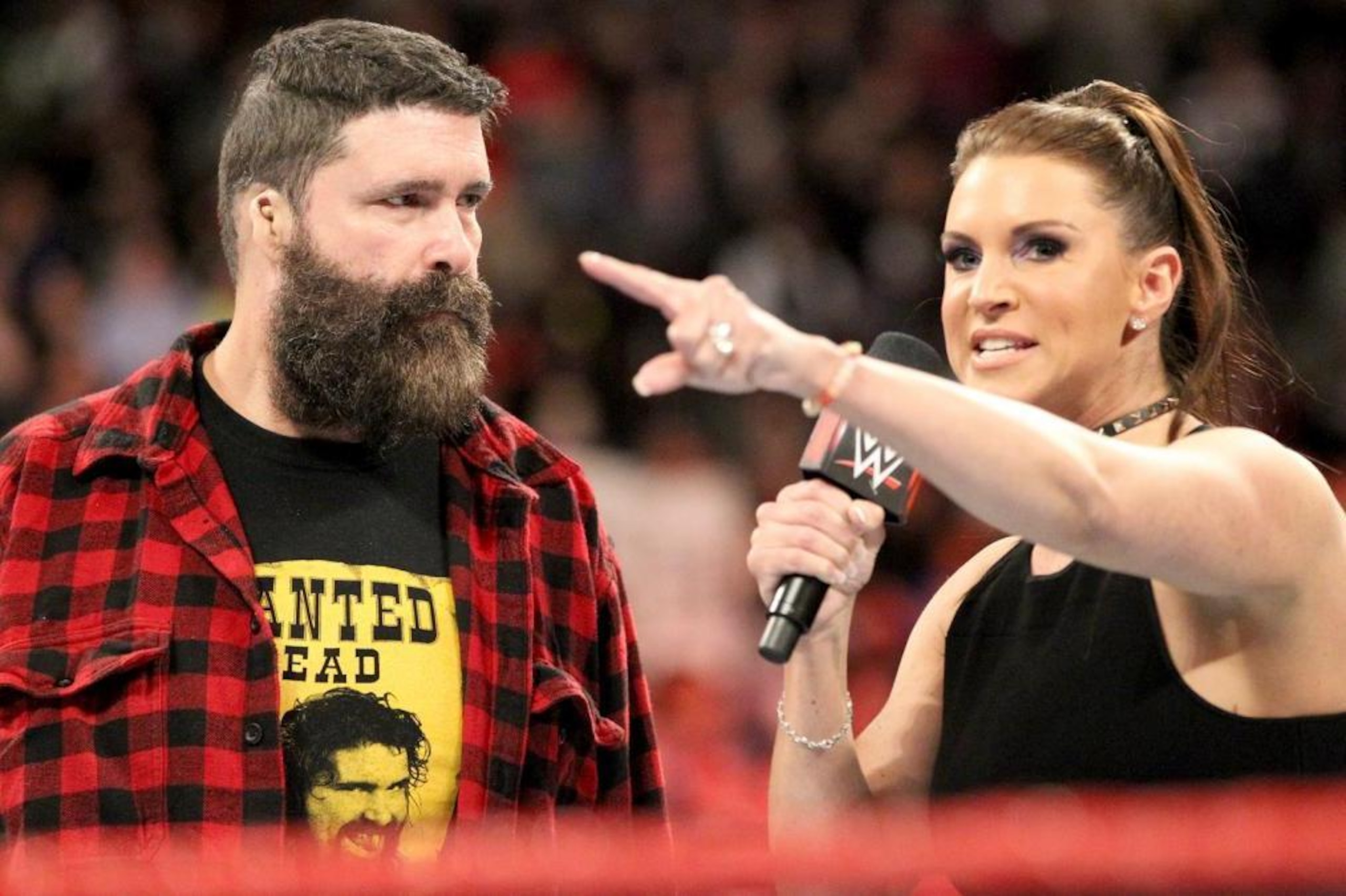 Foley and Stephanie on Raw