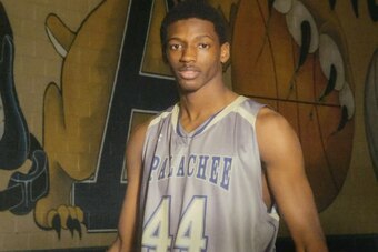 Baldwin in high school.