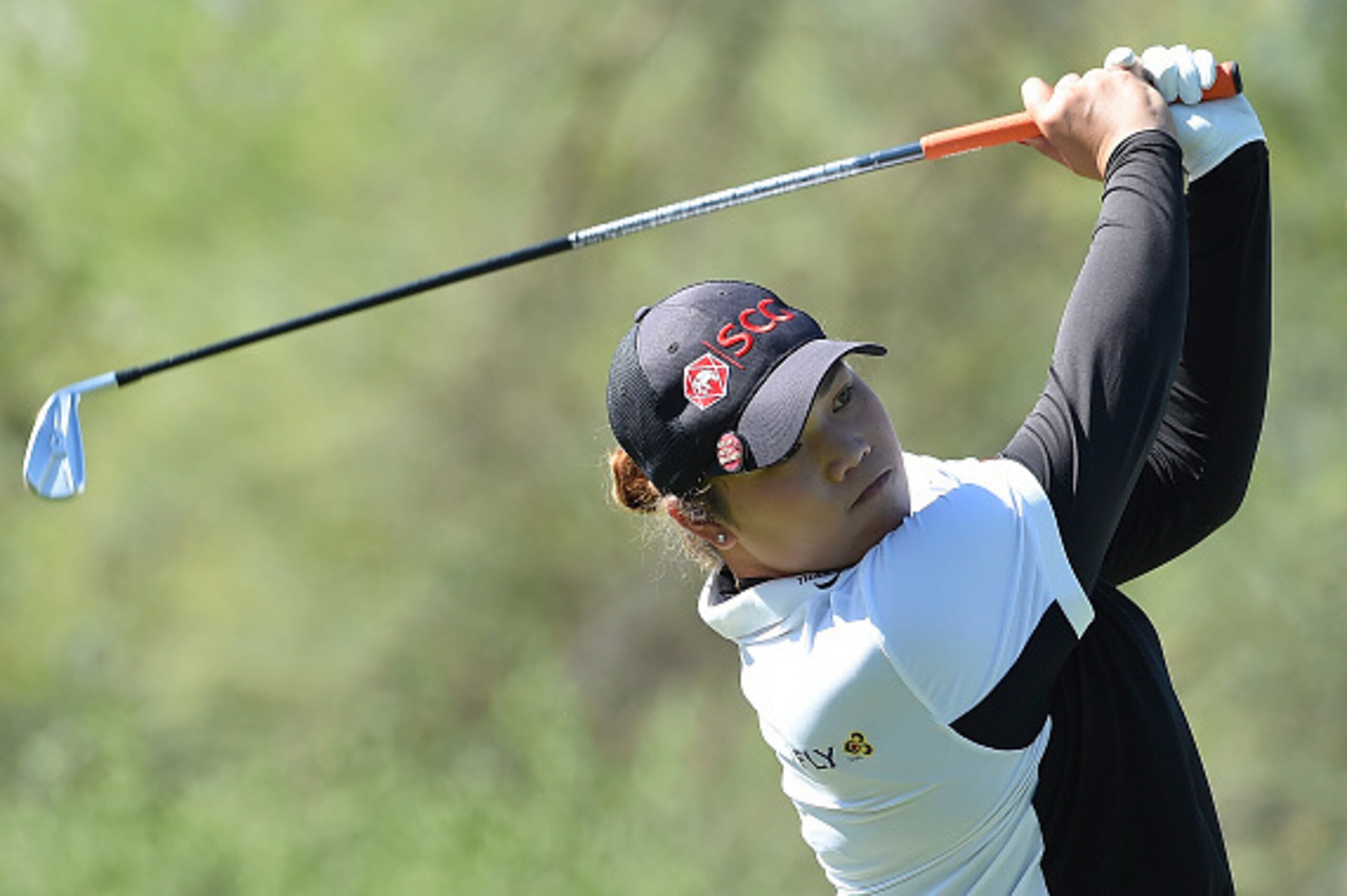 PHOENIX, AZ - MARCH 17: Ariya Jutanugarn of Thailand hits her drive on the third hole during the second round of the Bank Of Hope Founders Cup at Wildfire Golf Club at the JW Marriott Desert Ridge Resort on March 17, 2017 in Phoenix, Arizona. (Photo by S PHOENIX, AZ - MARCH 17: Ariya Jutanugarn of Thailand hits her drive on the third hole during the second round of the Bank Of Hope Founders Cup at Wildfire Golf Club at the JW Marriott Desert Ridge Resort on March 17, 2017 in Phoenix, Arizona. (Photo by S
