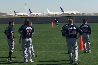 The jet graveyard that serves as a backdrop for the Indians' spring training complex is a metaphorical setting for the detour Brady Aiken's career took.
