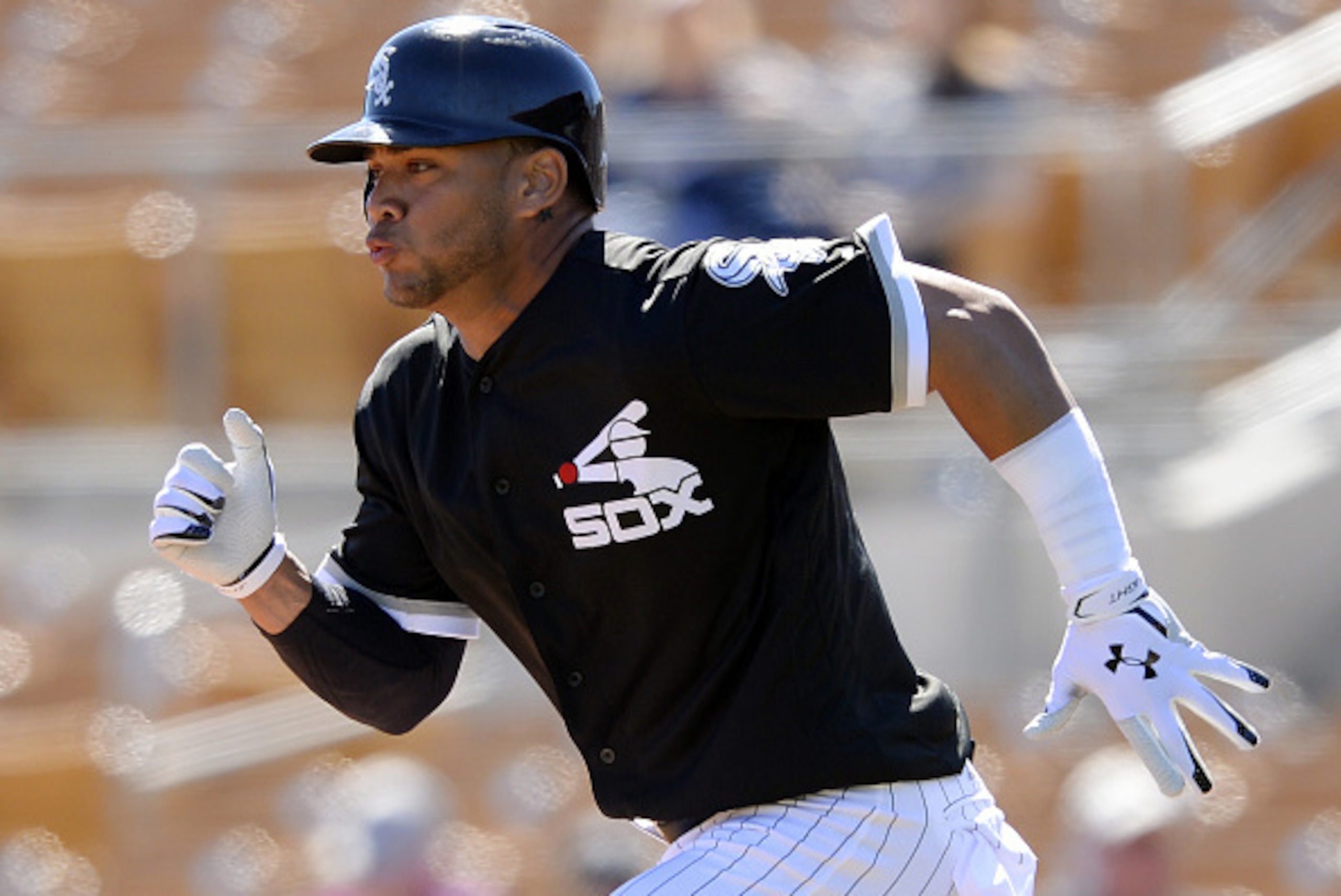GLENDALE, ARIZONA - MARCH 06:  Yoan Moncada #10 of the Chicago White Sox runs the bases during a spring training game against the San Diego Padres on March 6, 2017 at Camelback Ranch in Glendale Arizona.  (Photo by Ron Vesely/MLB Photos via Getty Images)