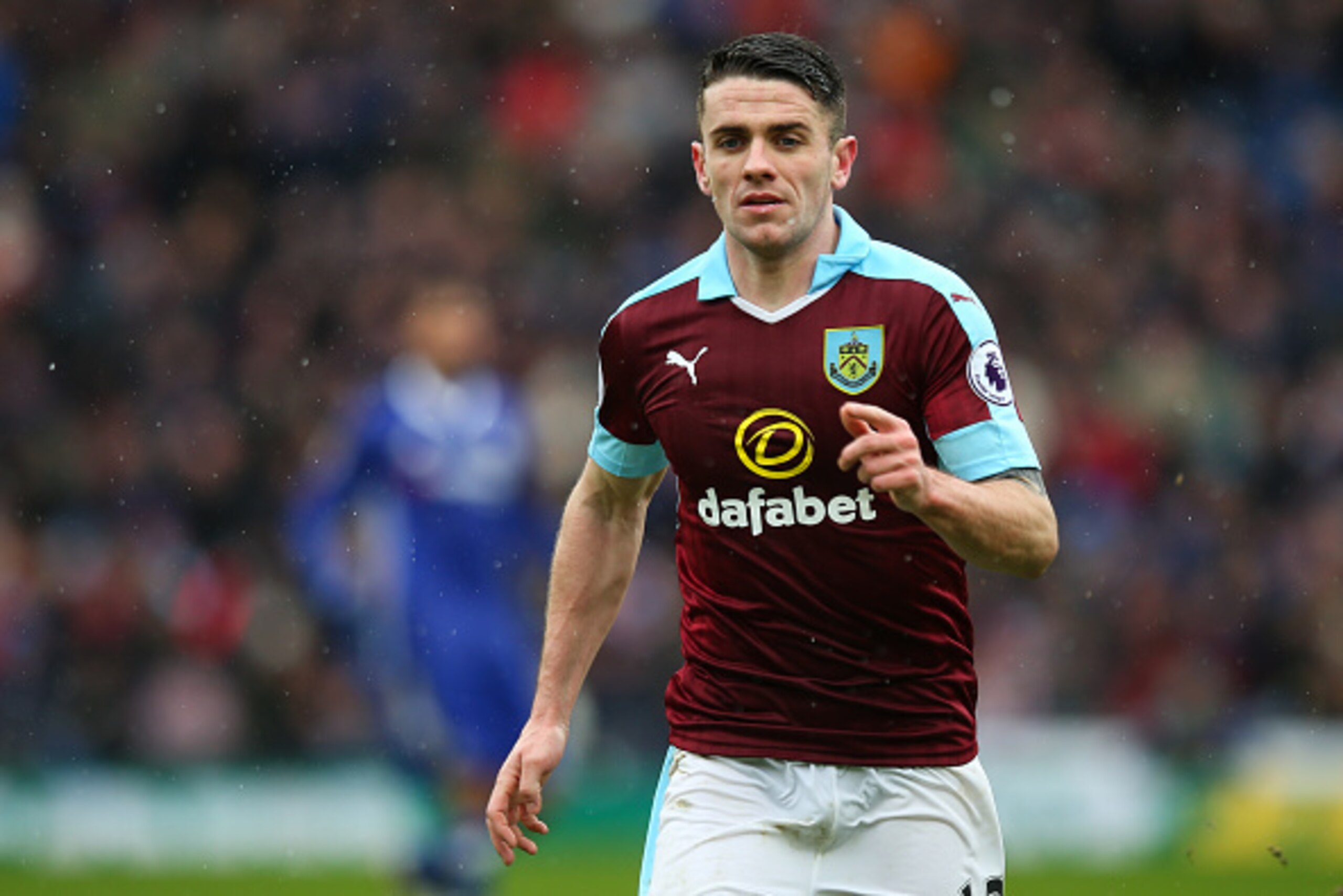 BURNLEY, ENGLAND - FEBRUARY 12: Robbie Brady of Burnley during the Premier League match between Burnley and Chelsea at Turf Moor on February 12, 2017 in Burnley, England. (Photo by Robbie Jay Barratt - AMA/Getty Images)