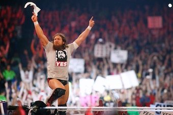 Fans cheer on Daniel Bryan at WrestleMania XXX.