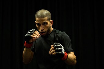 LAS VEGAS, NEVADA - FEBRUARY 06:   Noad Lahat backstage during the UFC Fight Night Las Vegas: Hendricks vs Thompson event inside MGM Grand Garden Arena on February 6, 2016 in Las Vegas Nevada. (Photo by Brandon Magnus/Zuffa LLC/Zuffa LLC via Getty Images)