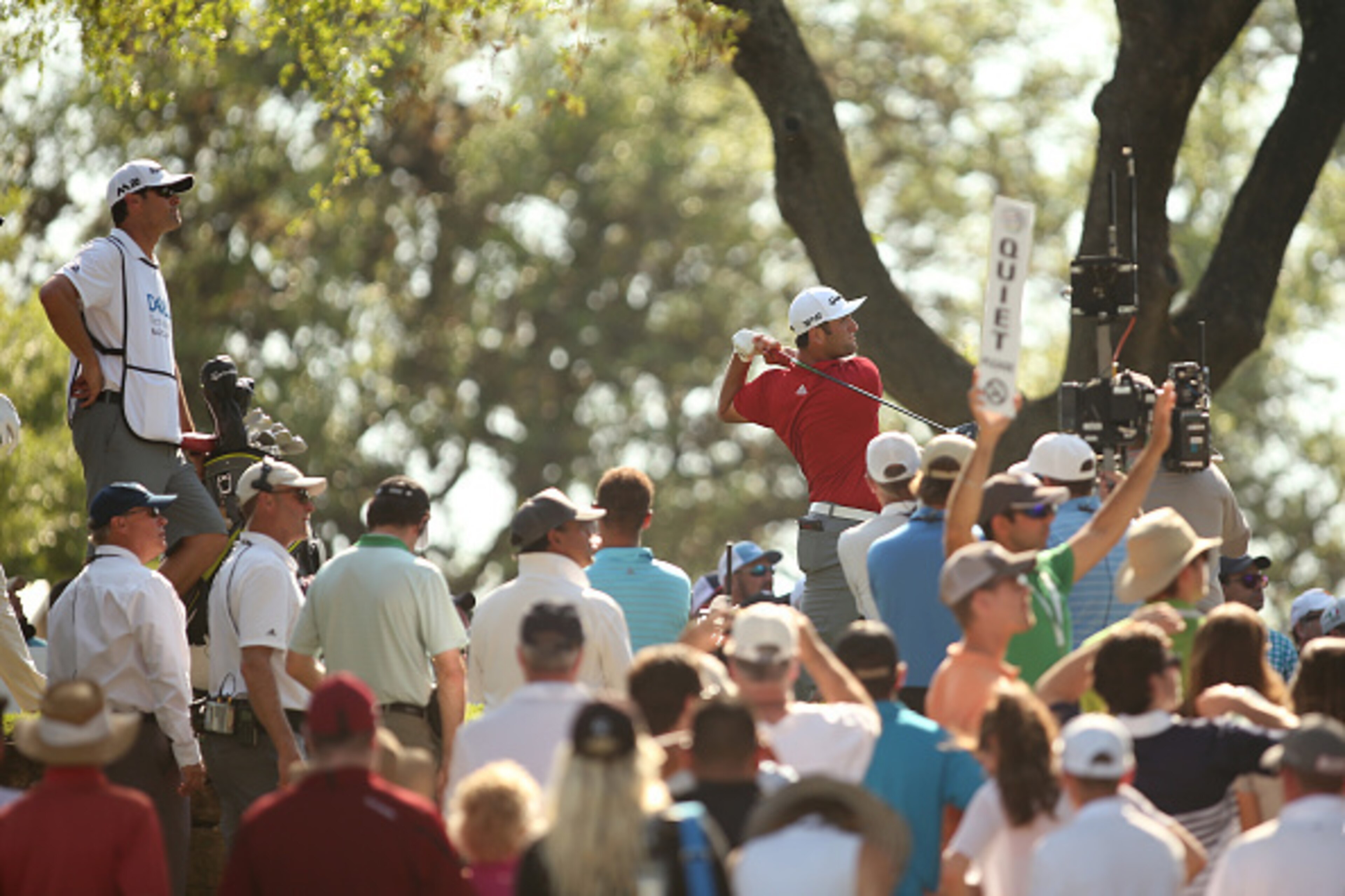 AUSTIN, TX - MARCH 26: Jon Rahm of Spain tees off on the 12th hole during the final match of the World Golf Championships-Dell Technologies Match Play at the Austin Country Club on March 26, 2017 in Austin, Texas. (Photo by Darren Carroll/Getty Images) AUSTIN, TX - MARCH 26: Jon Rahm of Spain tees off on the 12th hole during the final match of the World Golf Championships-Dell Technologies Match Play at the Austin Country Club on March 26, 2017 in Austin, Texas. (Photo by Darren Carroll/Getty Images)