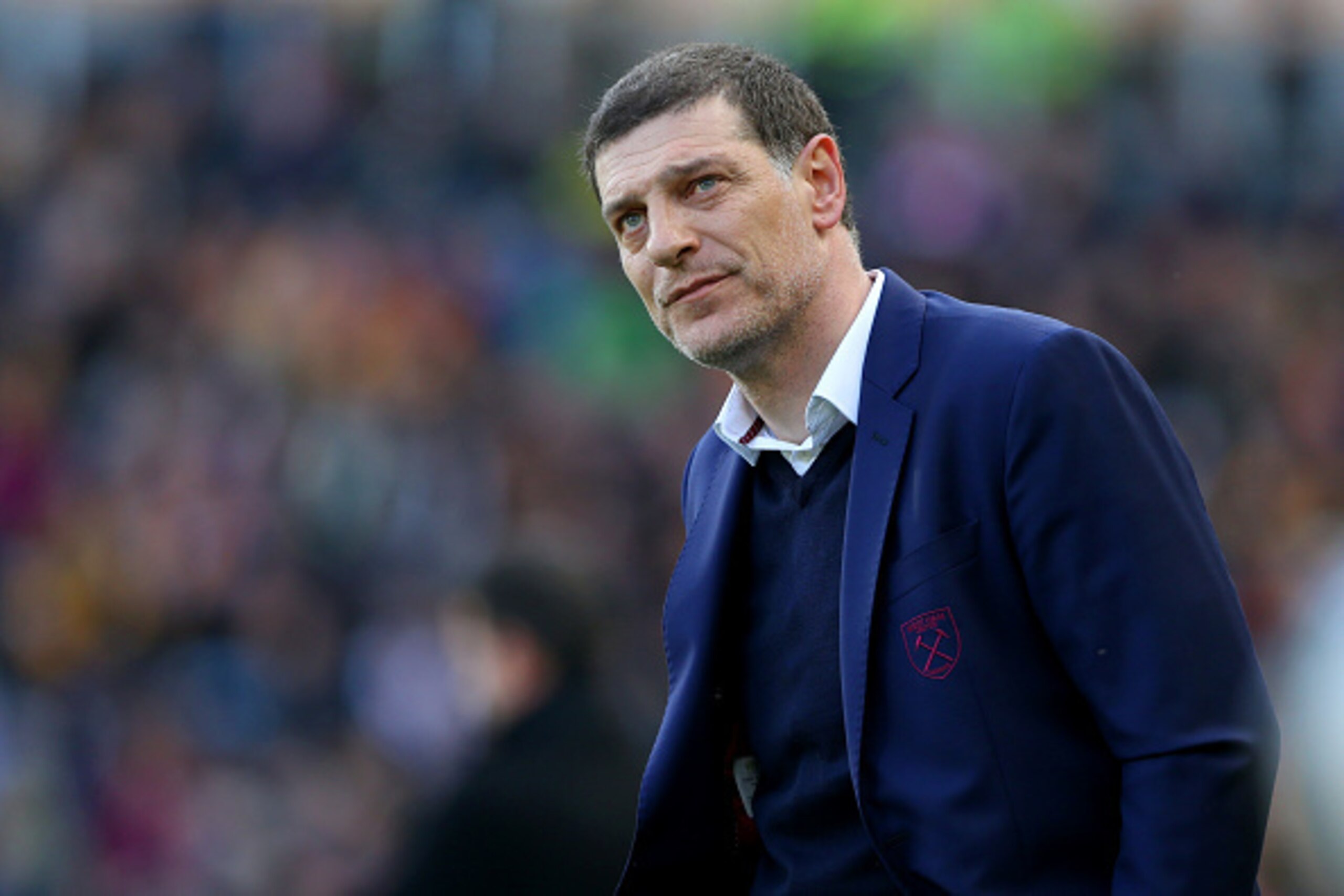 HULL, ENGLAND - APRIL 01: Slaven Bilic, Manager of West Ham United looks on during the Premier League match between Hull City and West Ham United at KCOM Stadium on April 1, 2017 in Hull, England. (Photo by Nigel Roddis/Getty Images) HULL, ENGLAND - APRIL 01: Slaven Bilic, Manager of West Ham United looks on during the Premier League match between Hull City and West Ham United at KCOM Stadium on April 1, 2017 in Hull, England. (Photo by Nigel Roddis/Getty Images)