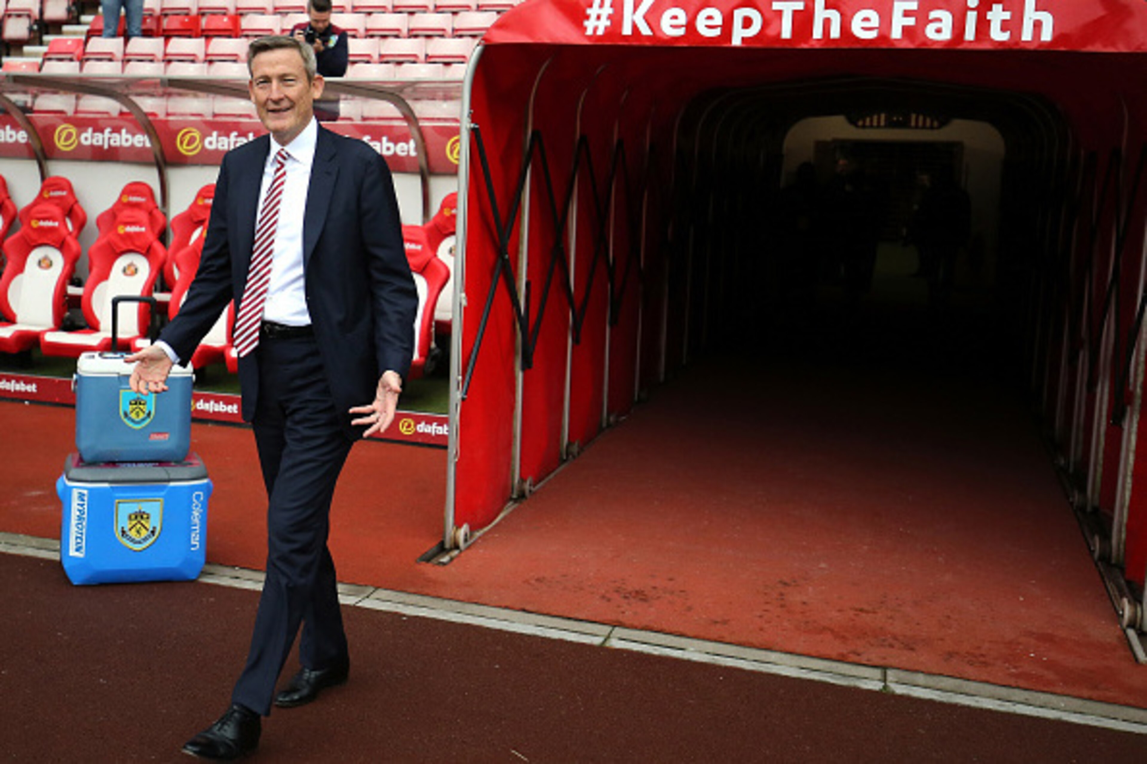 SUNDERLAND, ENGLAND - MARCH 18:  Ellis Short, Sunderland chairman walks out of the tunnel to take a look at the pitch prior to the Premier League match between Sunderland and Burnley at Stadium of Light on March 18, 2017 in Sunderland, England.  (Photo by