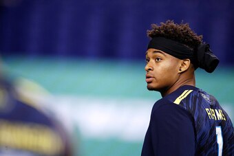 INDIANAPOLIS, IN - MARCH 06: Defensive back Jamal Adams of LSU looks on during day six of the NFL Combine at Lucas Oil Stadium on March 6, 2017 in Indianapolis, Indiana. (Photo by Joe Robbins/Getty Images)