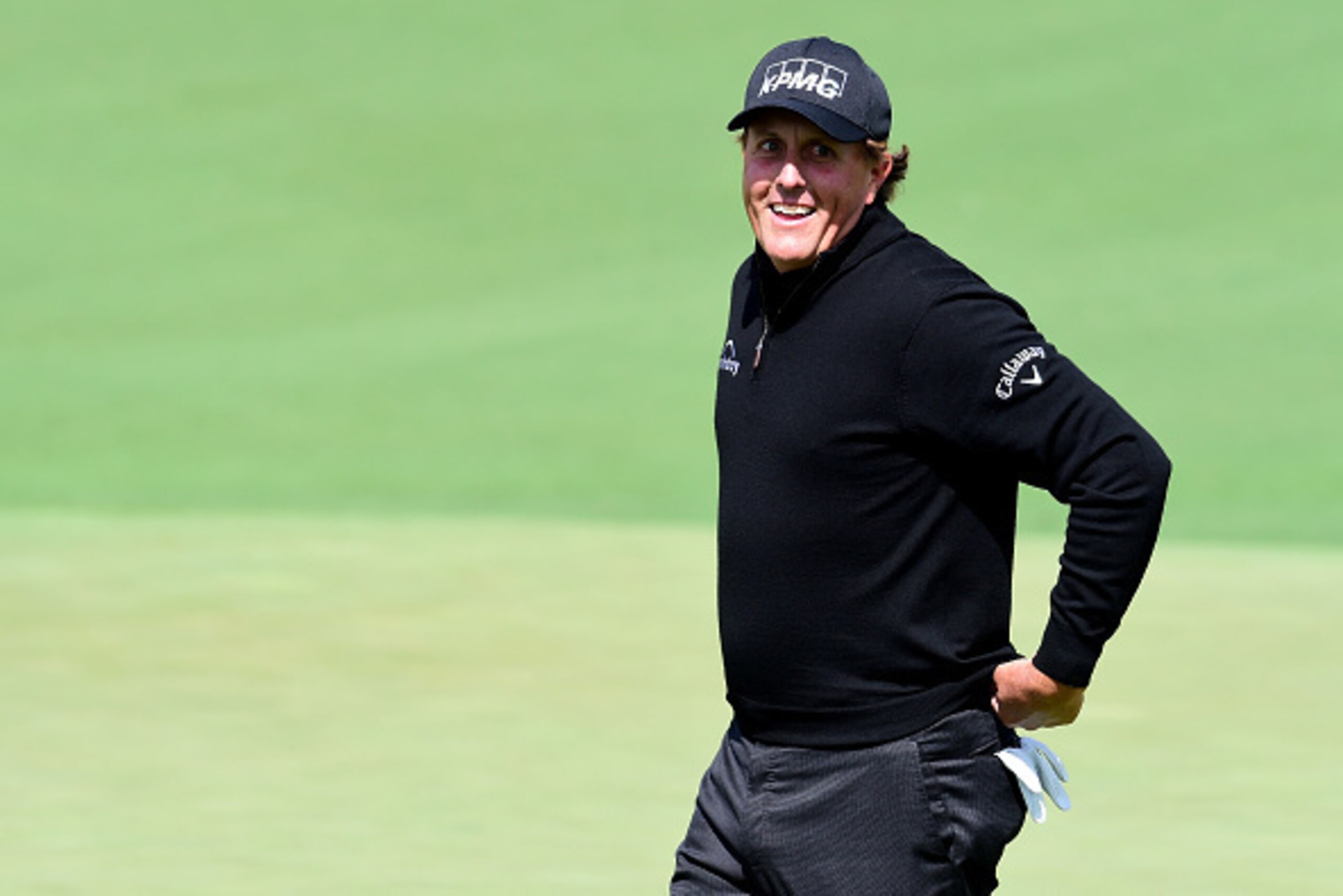 AUGUSTA, GA - APRIL 06: Phil Mickelson of the United States celebrates his eagle on the second hole during the first round of the 2017 Masters Tournament at Augusta National Golf Club on April 6, 2017 in Augusta, Georgia. (Photo by Harry How/Getty Image AUGUSTA, GA - APRIL 06: Phil Mickelson of the United States celebrates his eagle on the second hole during the first round of the 2017 Masters Tournament at Augusta National Golf Club on April 6, 2017 in Augusta, Georgia. (Photo by Harry How/Getty Image
