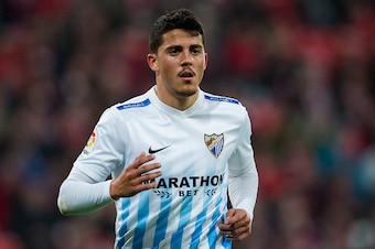 BILBAO, SPAIN - MARCH 05: Pablo Fornals of Malaga CF reacts during the La Liga match between Athletic Club Bilbao and Malaga CF at San Mames Stadium on March 5, 2017 in Bilbao, Spain.  (Photo by Juan Manuel Serrano Arce/Getty Images)