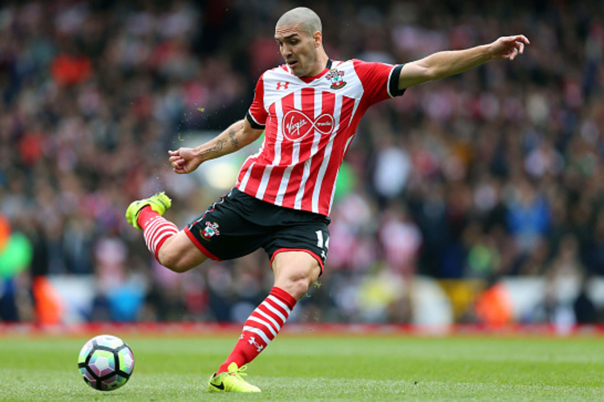LONDON, ENGLAND - MARCH 19: Oriol Romeu of Southampton during the Premier League match between Tottenham Hotspur and Southampton at White Hart Lane on March 19, 2017 in London, England. (Photo by Catherine Ivill - AMA/Getty Images)