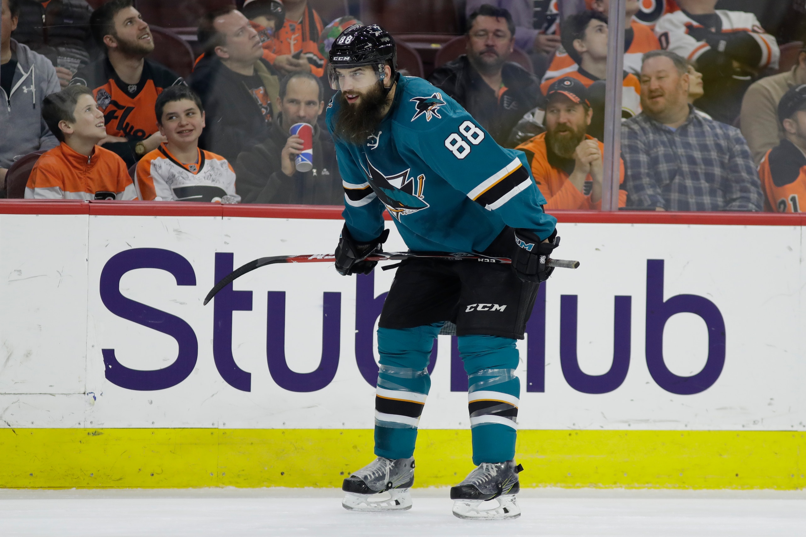 Brent Burns knows how to rise to the occasion.