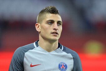 PARIS, FRANCE - APRIL 09:  Marco Verratti of Paris Saint-Germain reacts during warmup before the Ligue 1 match between EA Guingamp and Paris Saint-Germain at Parc des Princes on April 9, 2017 in Paris, France.  (Photo by Aurelien Meunier/Getty Images )