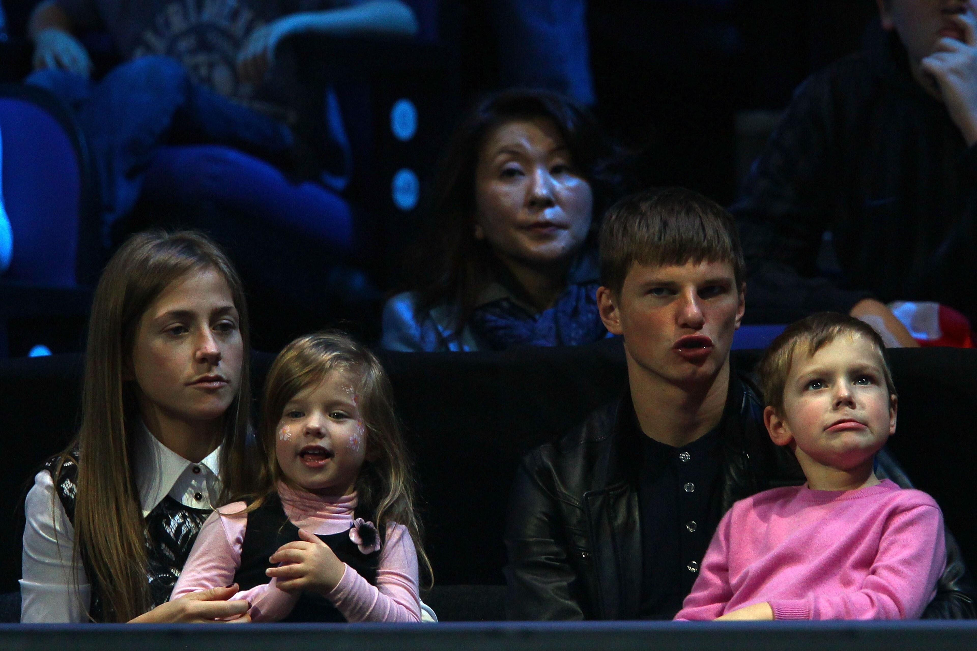 Arshavin and his family at the 2011 ATP Tennis World Finals in London Arshavin and his family at the 2011 ATP Tennis World Finals in London