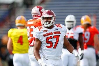 Reddick at the 2017 Senior Bowl in Mobile.