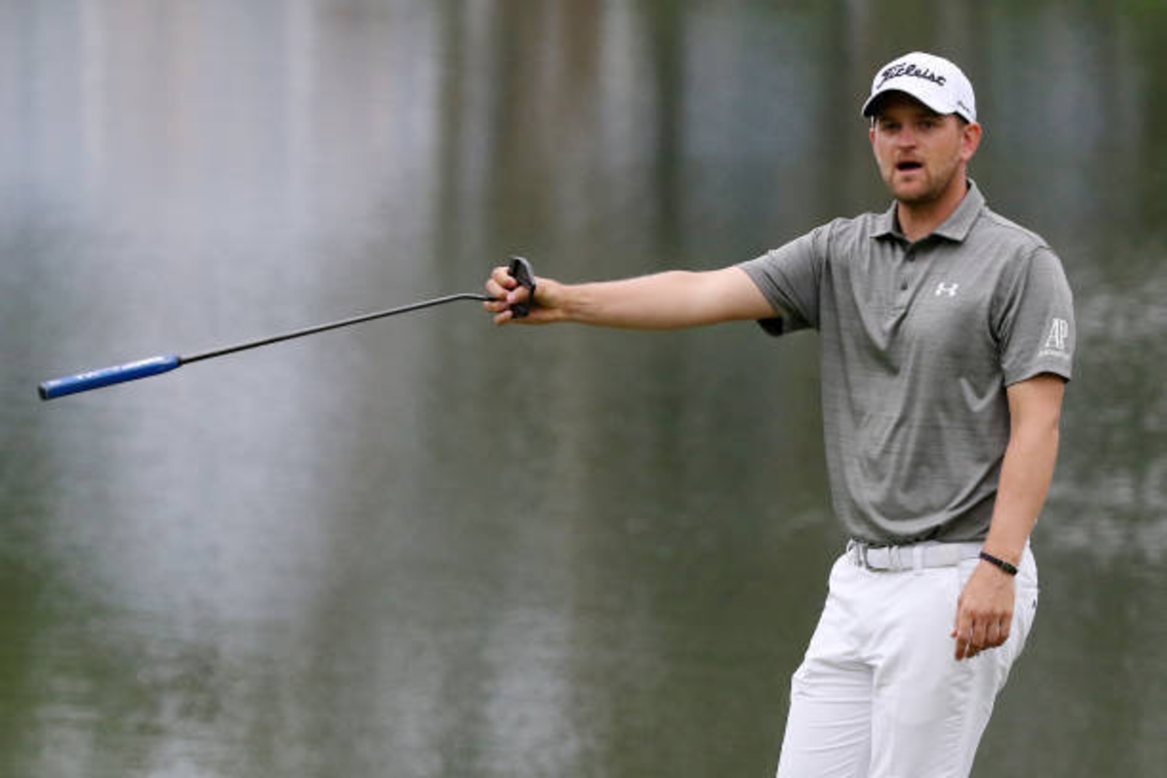 SHENZHEN, CHINA - APRIL 22:  Bernd Wiesberger of Austria looks on during the third round of the Shenzhen International at Genzon Golf Club on April 22, 2017 in Shenzhen, China.  (Photo by Zhong Zhi/Getty Images)