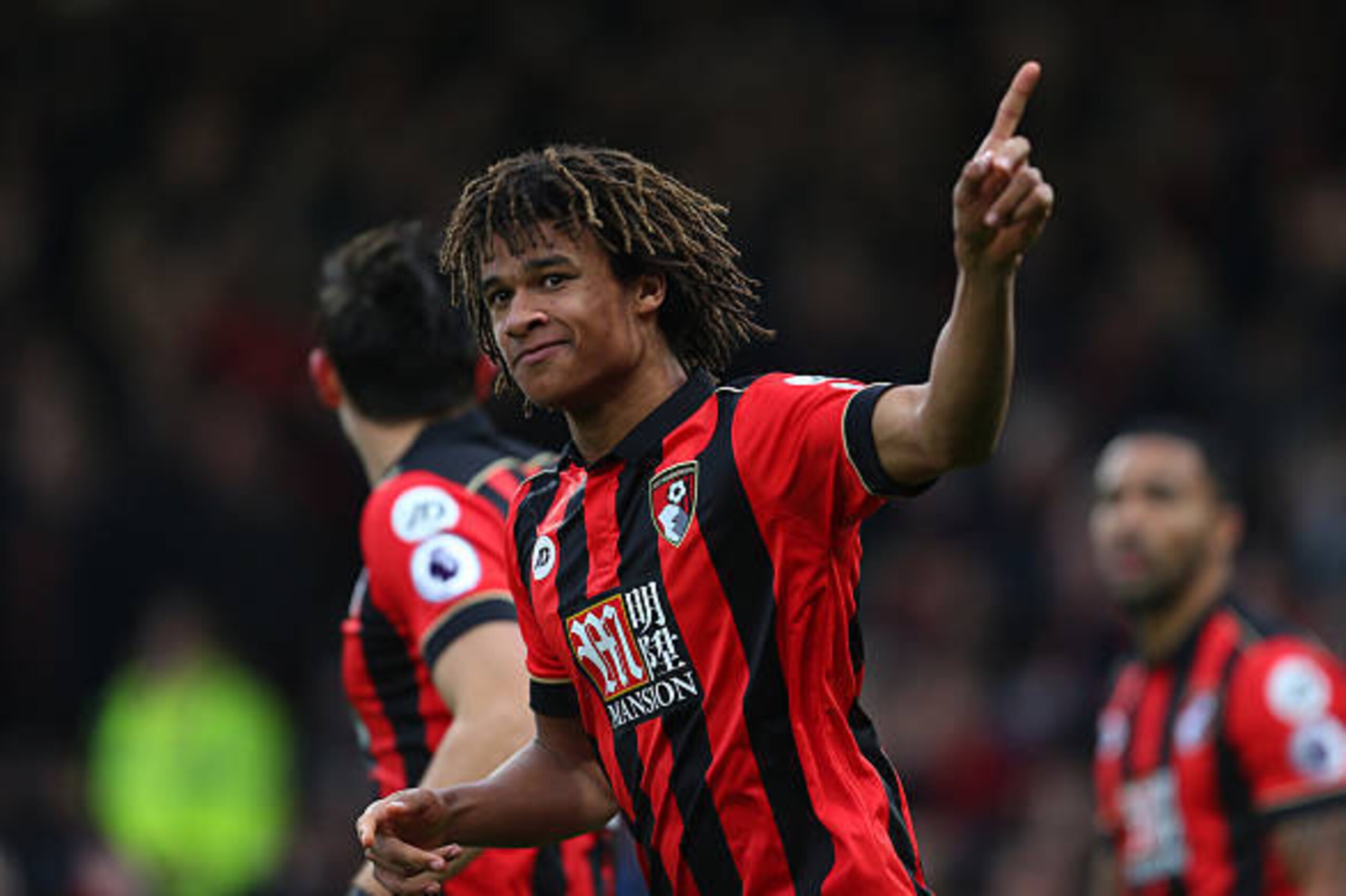 BOURNEMOUTH, ENGLAND - DECEMBER 18: Nathan Ake of Bournemouth celebrates after he scores to make it 1-0 during the Premier League match between AFC. Bournemouth and Southampton at Vitality Stadium on December 18, 2016 in Bournemouth, England. (Photo by Ca