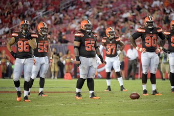 Cleveland's talented defensive front includes Xavier Cooper (96), Danny Shelton (55) and Emmanuel Ogbah (90).