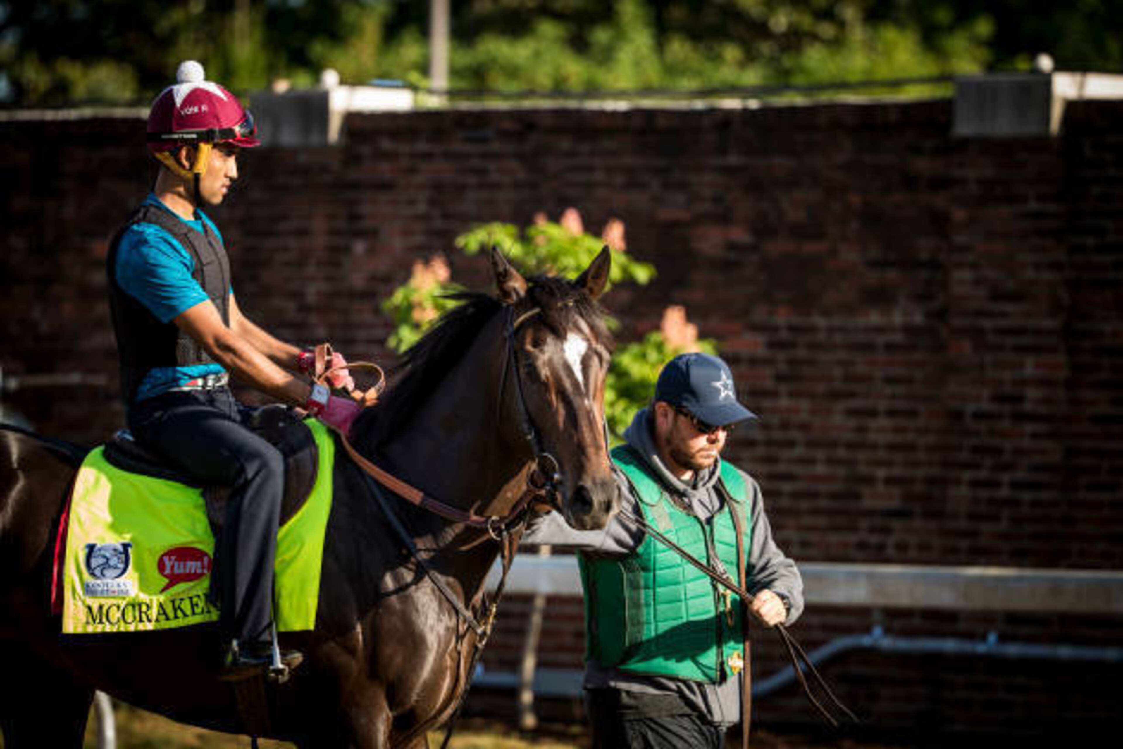 LOUISVILLE, KY - MAY 01: Mccraken schools at the starting gate in preparation for the  Kentucky Derby at Churchill Downs on May 01, 2017 in Louisville, Kentucky. (Photo by Alex Evers/Eclipse Sportswire/Getty Images)