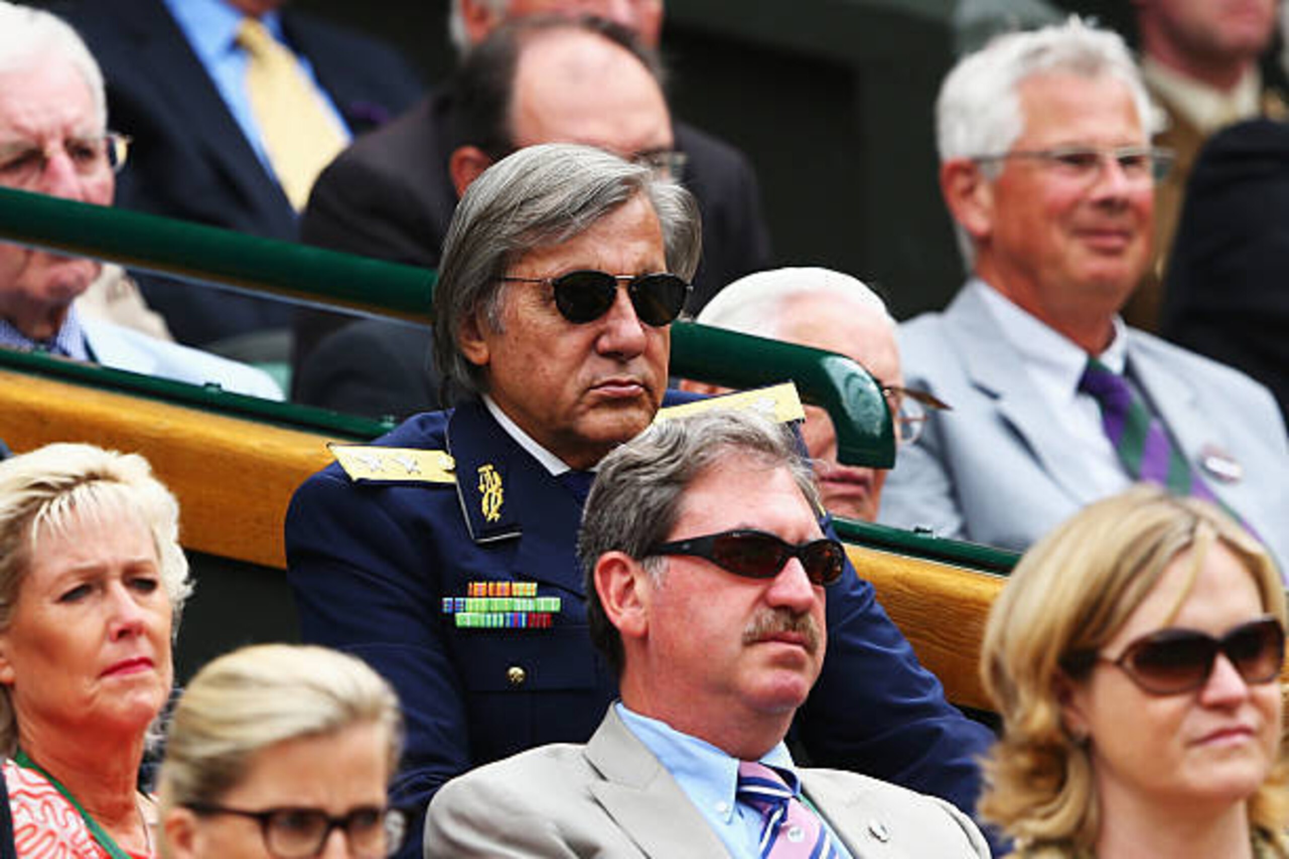 LONDON, ENGLAND - JUNE 30:  Ilie Nastase looks on from the Royal Box on day seven of the Wimbledon Lawn Tennis Championships at the All England Lawn Tennis and Croquet Club on June 30, 2014 in London, England.  (Photo by Clive Brunskill/Getty Images)