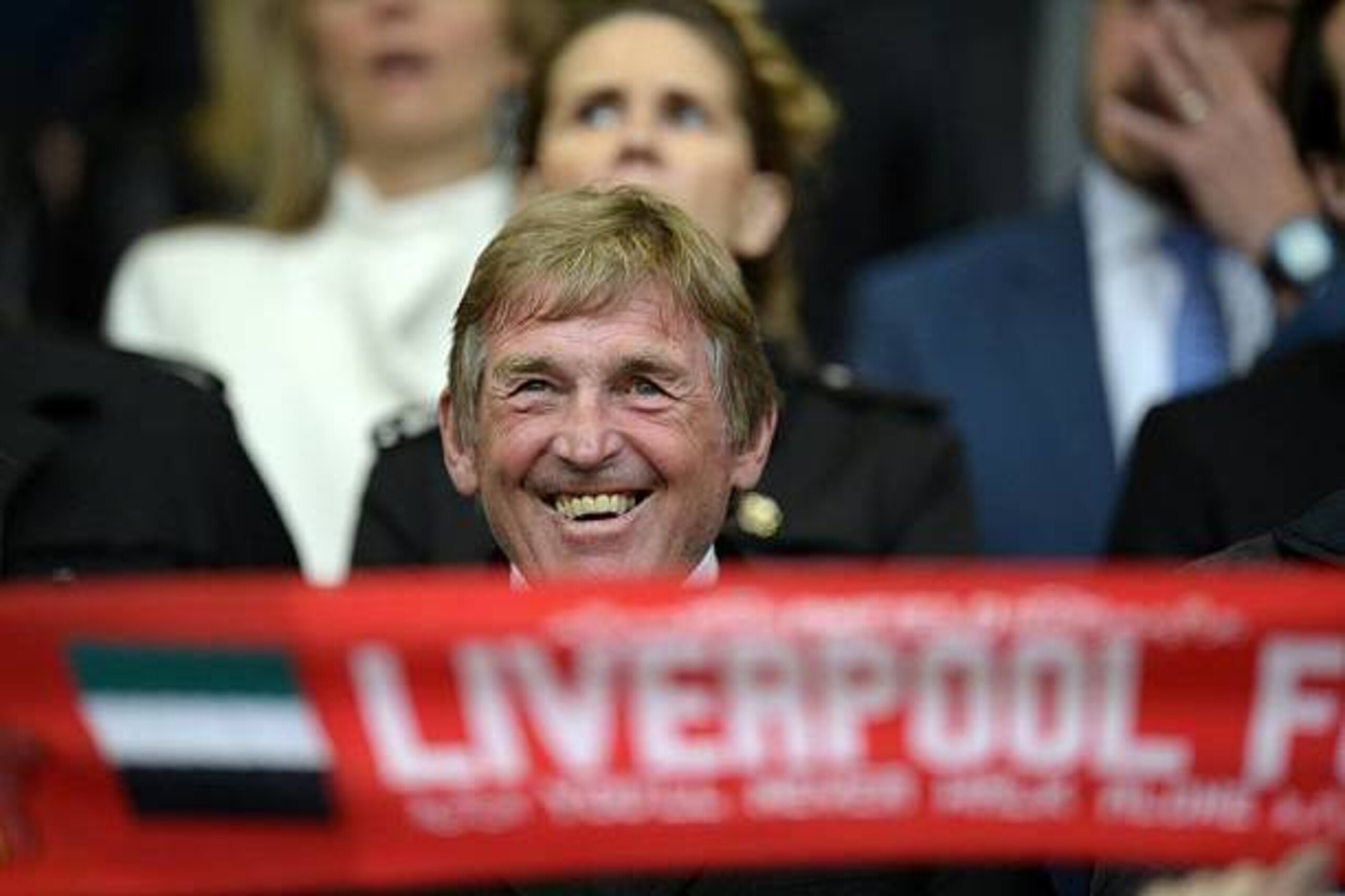 Former Liverpool and Scotland footballer and manager Kenny Dalglish watches the action during the UEFA Europa League semi-final second leg football match between Liverpool and Villarreal CF at Anfield in Liverpool, northwest England on May 5, 2016. / AFP 