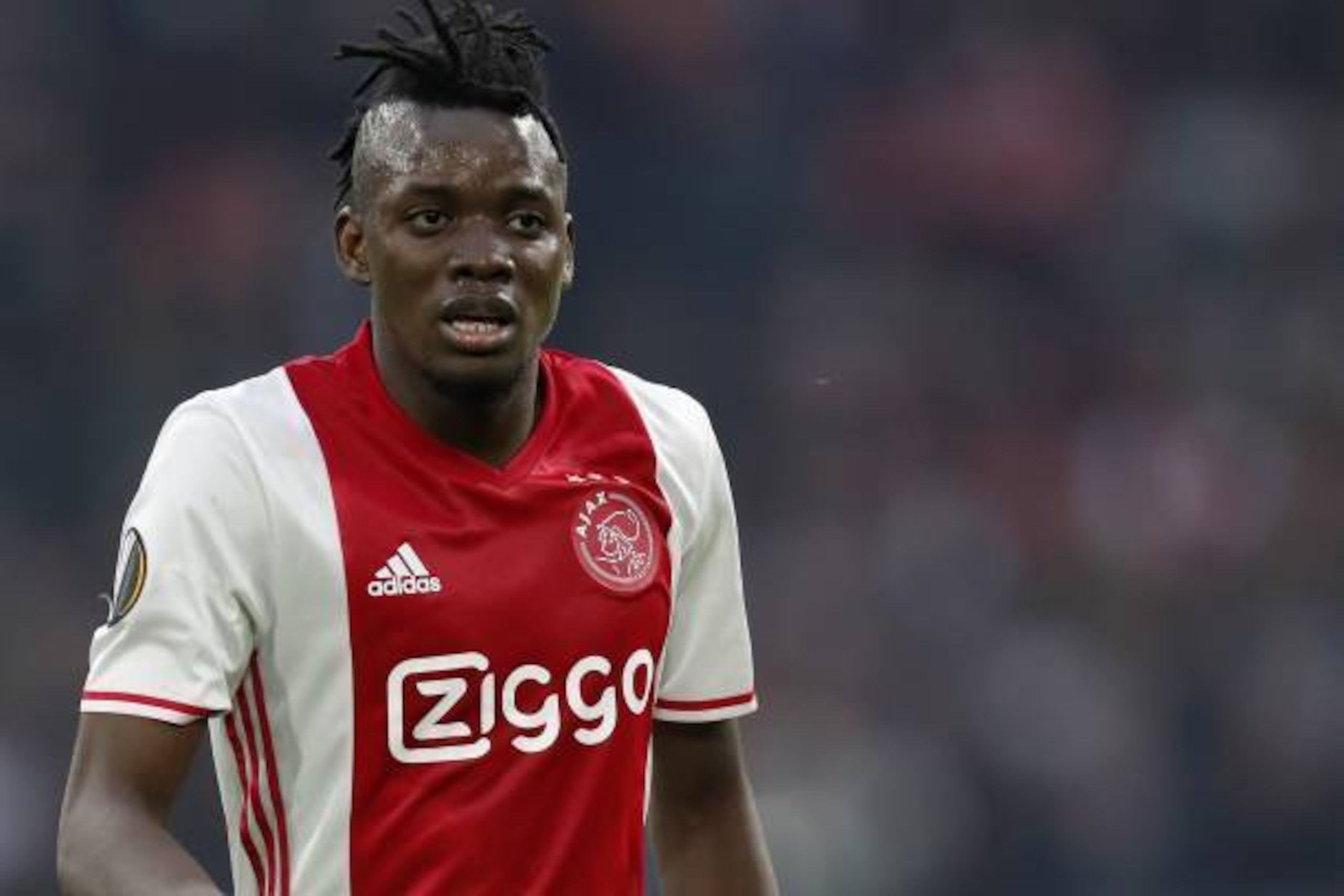Bertrand Traore of Ajaxduring the UEFA Europa League semi final match between Ajax Amsterdam and Olympique Lyonnais at the Amsterdam Arena on May 03, 2017 in Amsterdam, The Netherlands(Photo by VI Images via Getty Images)