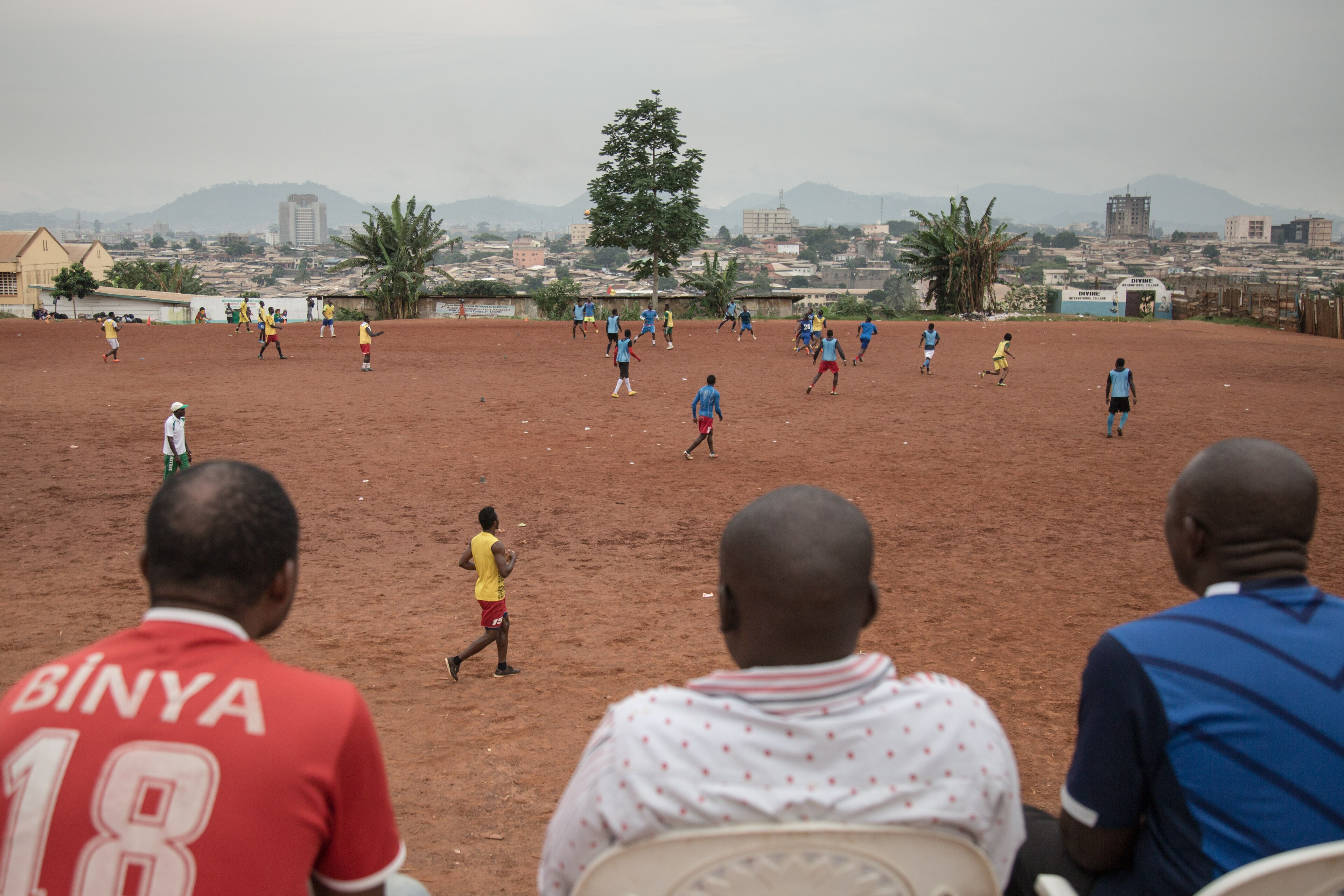 The pitch at Anguissa where Ekeng played. The pitch at Anguissa where Ekeng played.