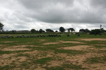 The pitch at Flavio and Costa's soccer school