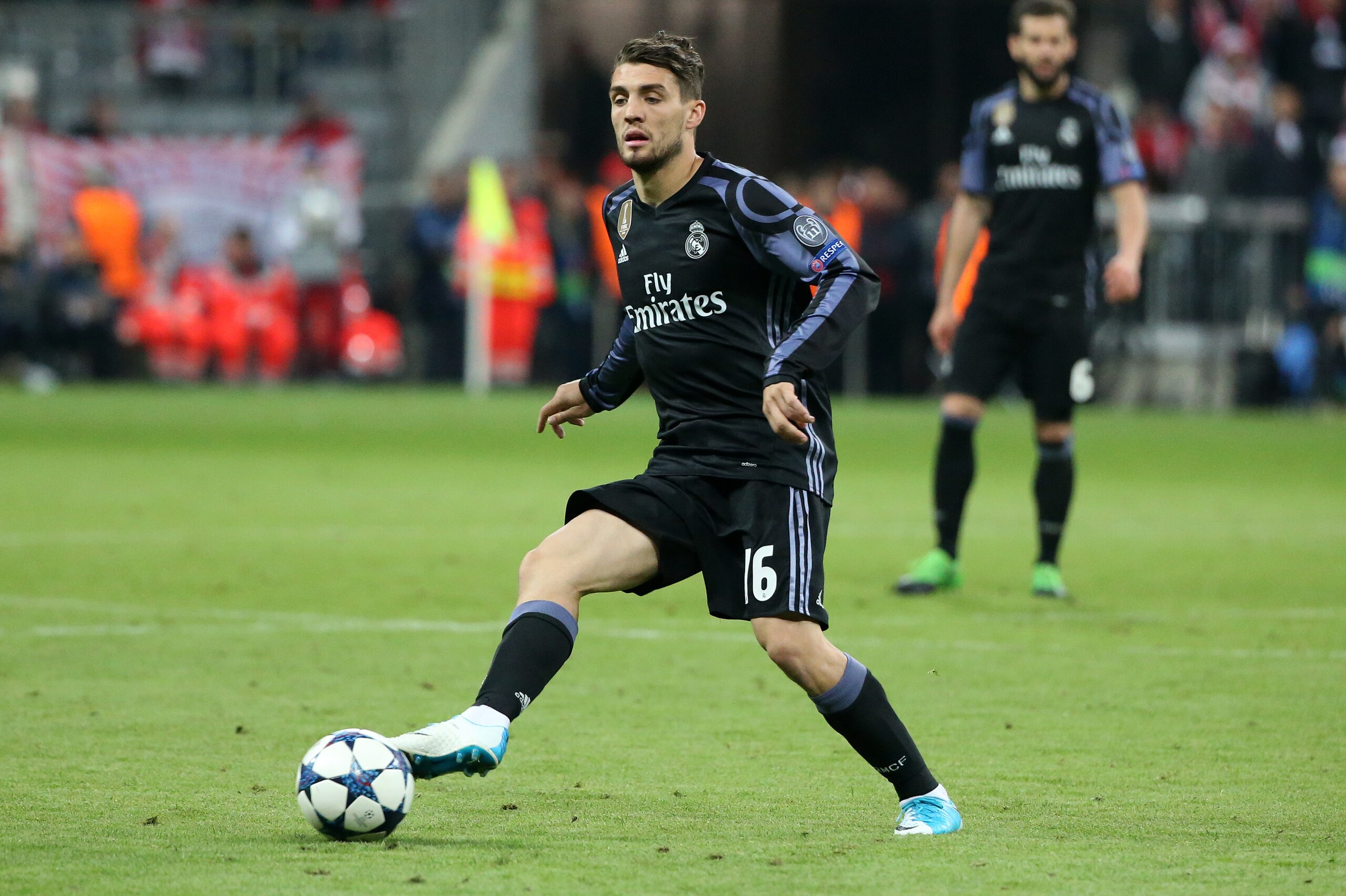 MUNICH, GERMANY - APRIL 12: Mateo Kovacic of Real Madrid during the UEFA Champions League Quarter Final first leg match between FC Bayern Muenchen (Bayern Munich) and Real Madrid CF at Allianz Arena on April 12, 2017 in Munich, Germany. (Photo by Jean Cat