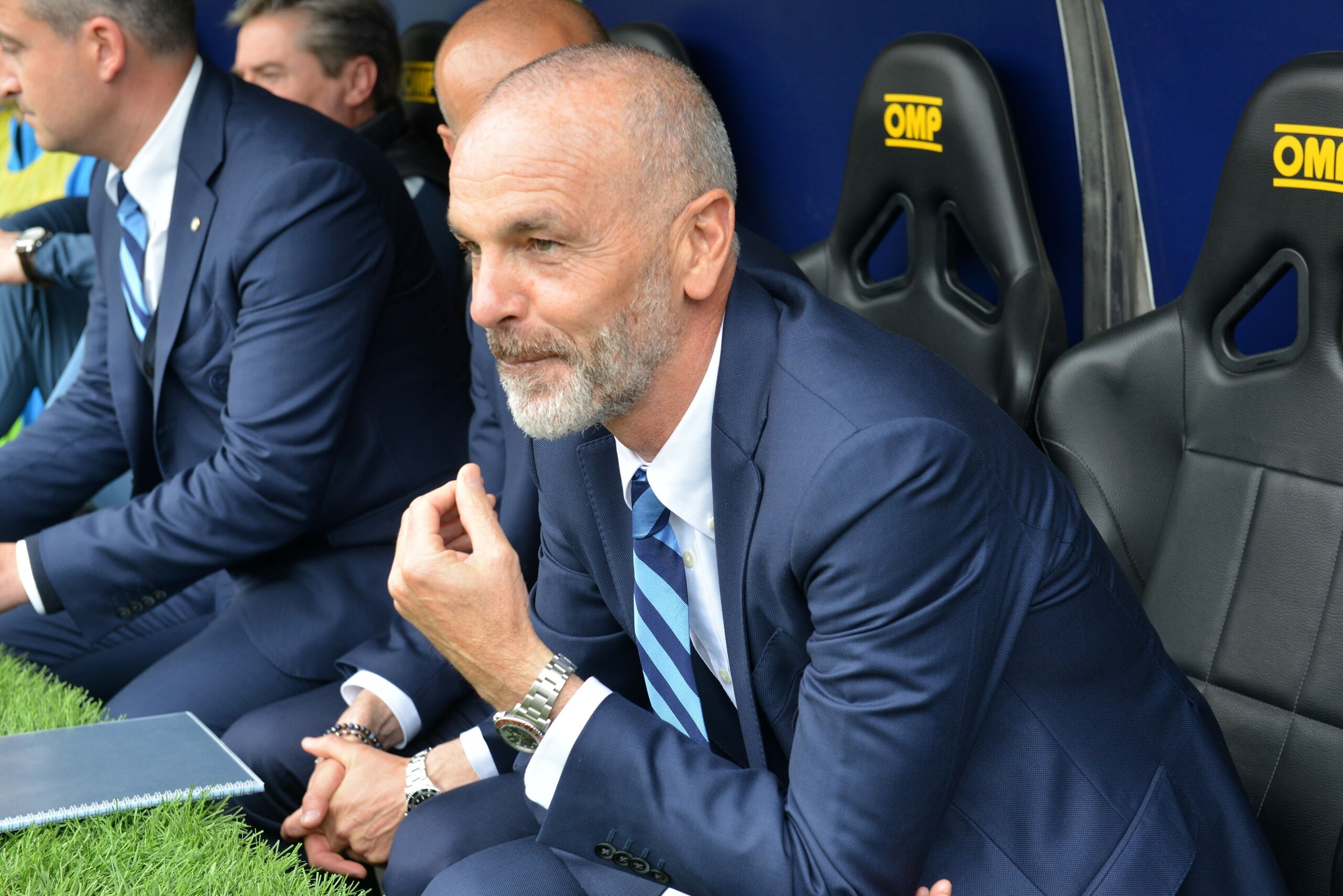 GENOA, ITALY - MAY 07:  Stefano Pioli head coach of Inter during the Serie A match between Genoa CFC and FC Internazionale at Stadio Luigi Ferraris on May 7, 2017 in Genoa, Italy.  (Photo by Paolo Rattini/Getty Images)