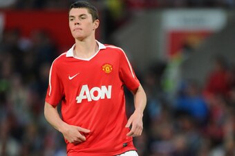 MANCHESTER, ENGLAND - APRIL 20: Michael Keane of Manchester United looks on during the FA Youth Cup Semi Final 2nd Leg between Manchester United and Chelsea at Old Trafford on April 20, 2011 in Manchester, England.  (Photo by Michael Regan/Getty Images)