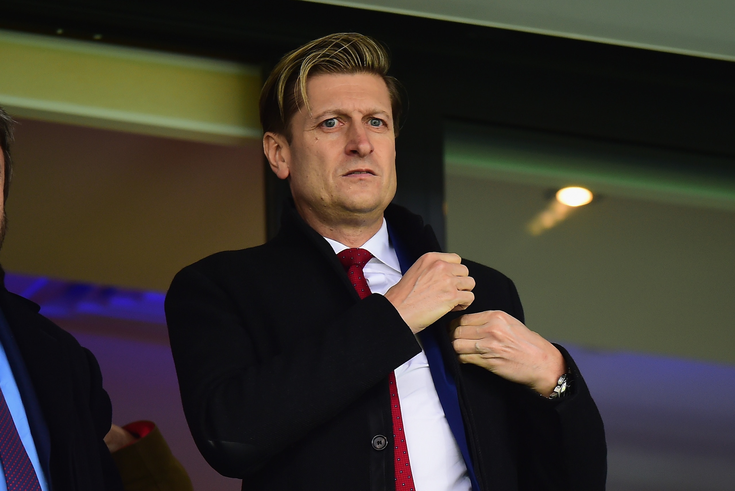 WEST BROMWICH, ENGLAND - MARCH 04:  Steve Parish, Chairman of Crystal Palace during the Premier League match between West Bromwich Albion and Crystal Palace at The Hawthorns on March 4, 2017 in West Bromwich, England.  (Photo by Tony Marshall/Getty Images