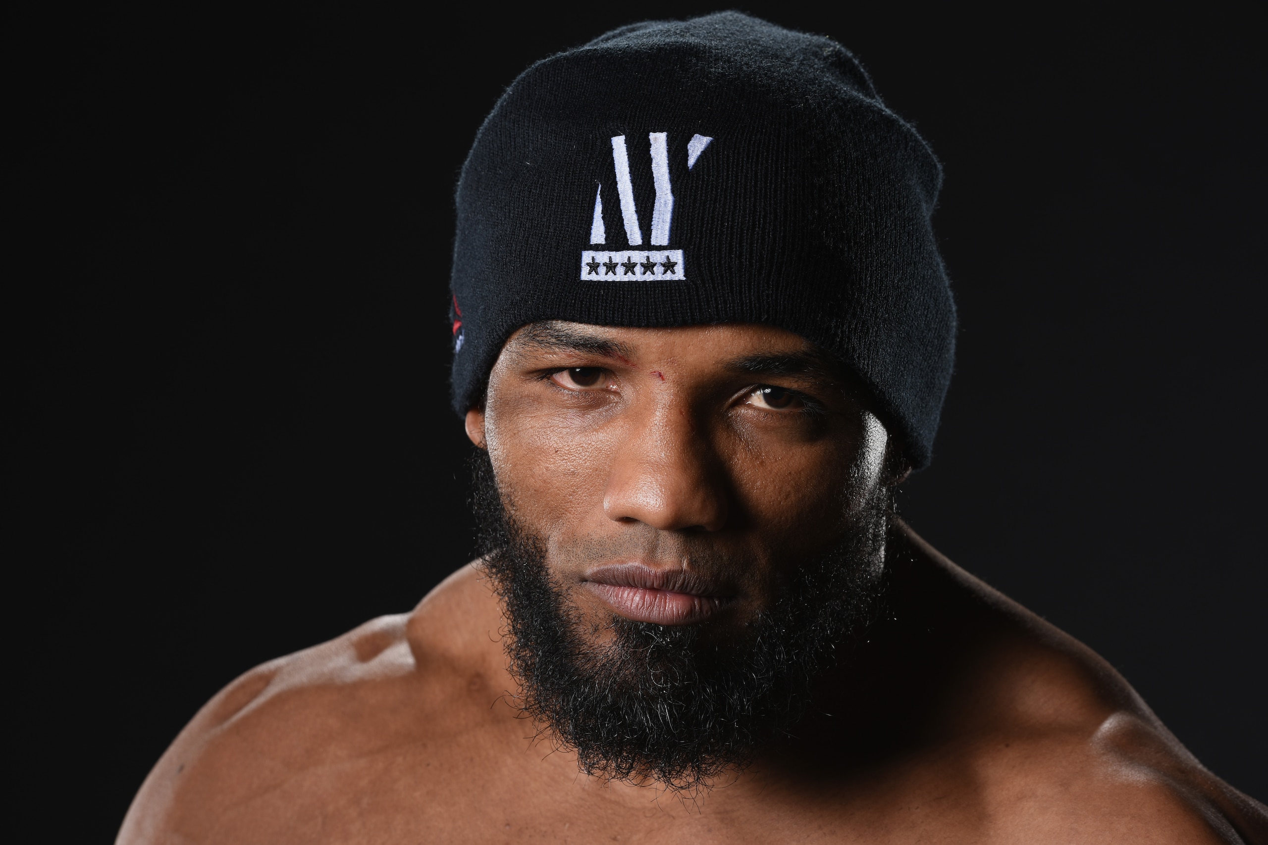 NEW YORK, NY - NOVEMBER 12:  Yoel Romero of Cuba poses for a portrait backstage after his victory over Chris Weidman during the UFC 205 event at Madison Square Garden on November 12, 2016 in New York City.  (Photo by Mike Roach/Zuffa LLC/Zuffa LLC via Get