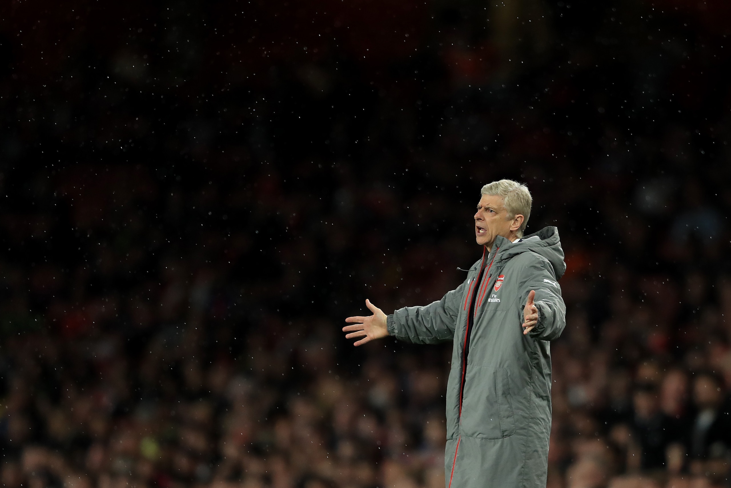 LONDON, ENGLAND - MAY 16:  Arsenal manager Arsene Wenger during the Premier League match between Arsenal and Sunderland at Emirates Stadium on May 16, 2017 in London, England.  (Photo by Richard Heathcote/Getty Images)
