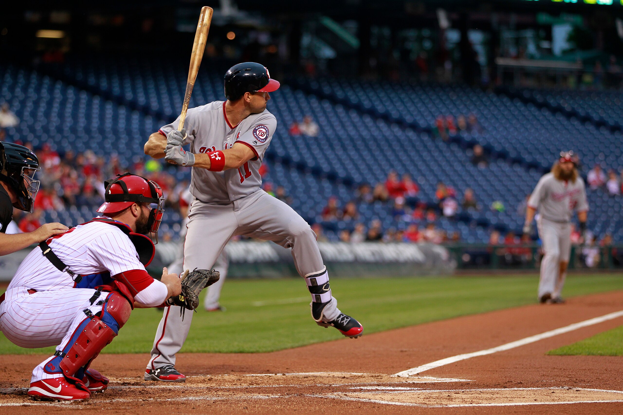 PHILADELPHIA, PA - MAY 05: Ryan Zimmerman #11 of the Washington Nationals in action during a game against the Philadelphia Phillies at Citizens Bank Park on May 5, 2017 in Philadelphia, Pennsylvania. (Photo by Rich Schultz/Getty Images)