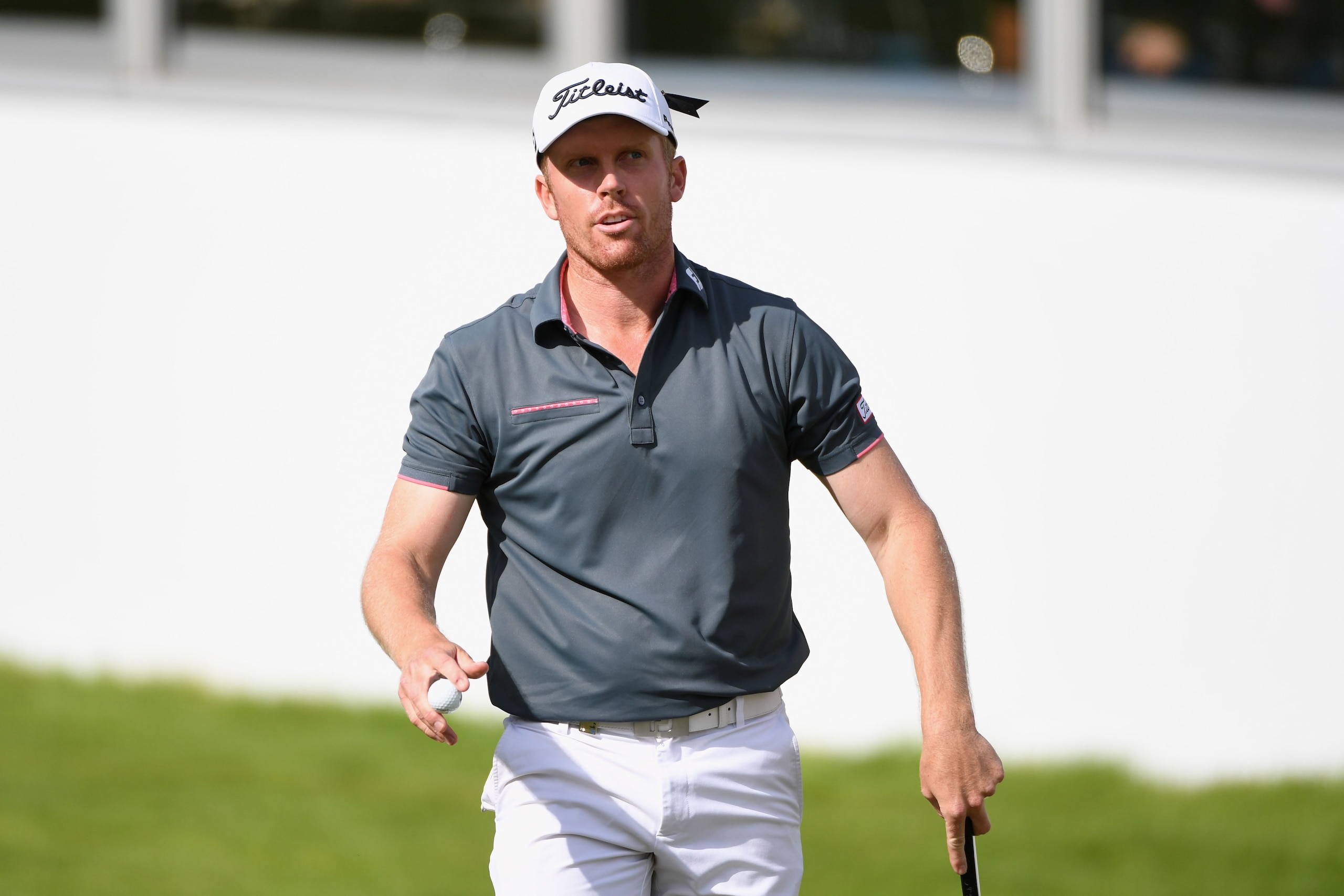 VIRGINIA WATER, ENGLAND - MAY 27: Andrew Dodt of Australia acknowledges the crowd on the 18th green during day three of the BMW PGA Championship at Wentworth on May 27, 2017 in Virginia Water, England. (Photo by Ross Kinnaird/Getty Images) VIRGINIA WATER, ENGLAND - MAY 27: Andrew Dodt of Australia acknowledges the crowd on the 18th green during day three of the BMW PGA Championship at Wentworth on May 27, 2017 in Virginia Water, England. (Photo by Ross Kinnaird/Getty Images)