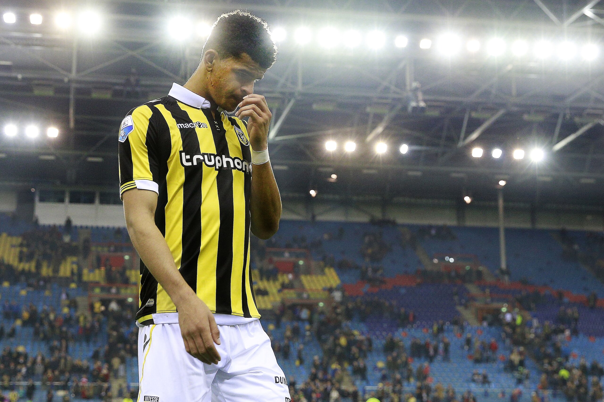 Dominic Solanke during the Dutch Eredivisie match between Vitesse and ADO Den Haag at the Gelredome on april 9, 2016 in Arnhem, the Netherlands(Photo by VI Images via Getty Images)