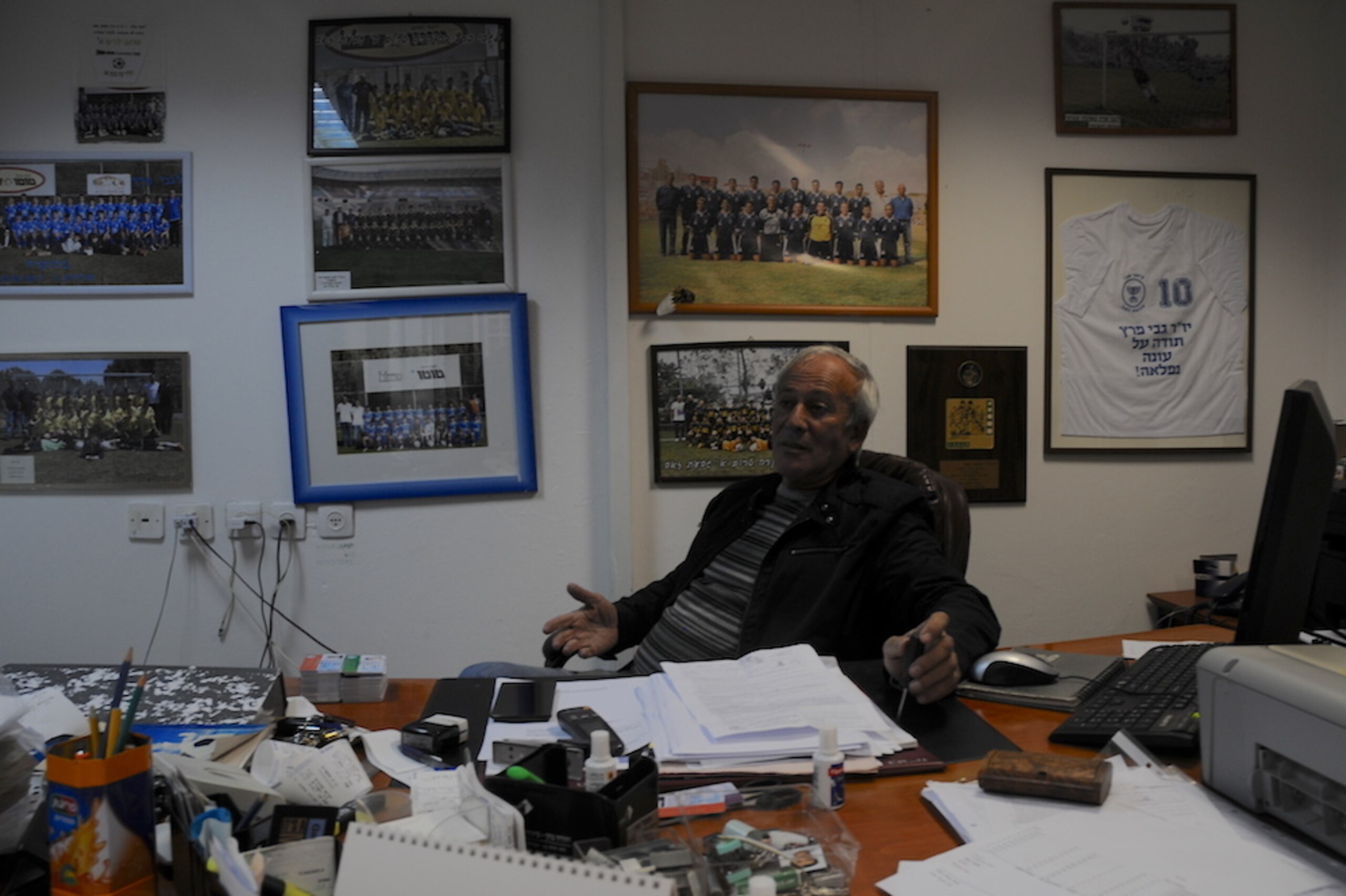 Gabi Perez in his office.