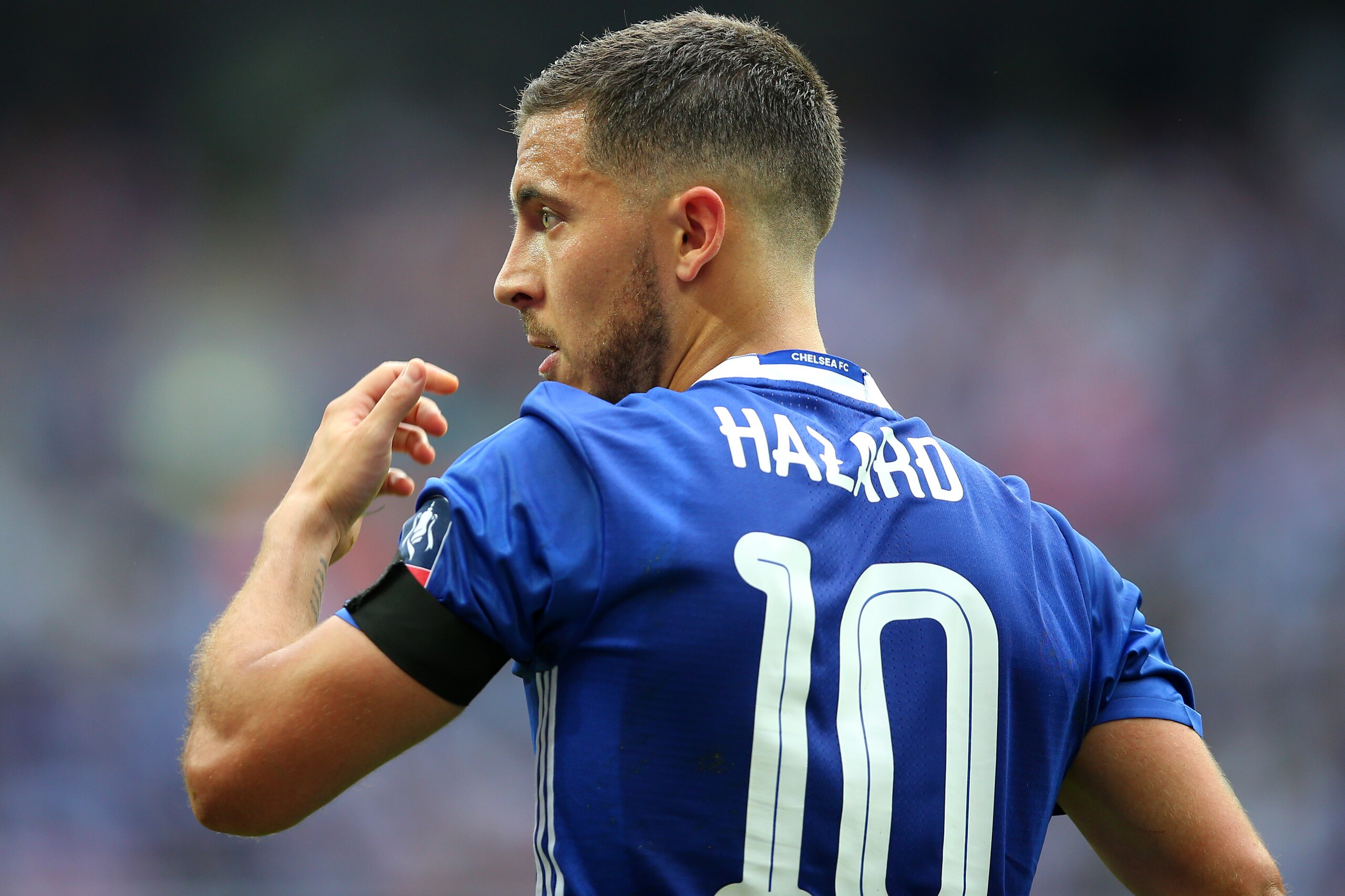 LONDON, ENGLAND - MAY 27: Eden Hazard of Chelsea during the Emirates FA Cup Final match between Arsenal and Chelsea at Wembley Stadium on May 27, 2017 in London, England. (Photo by Catherine Ivill - AMA/Getty Images)
