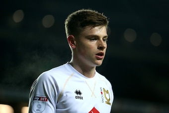 MILTON KEYNES, ENGLAND - FEBRUARY 07:  Harvey Barnes of MK Dons looks on during the Sky Bet League One match between Milton Keynes Dons and Oldham Athletic at StadiumMK on February 7, 2017 in Milton Keynes, England.  (Photo by Alex Pantling/Getty Images)