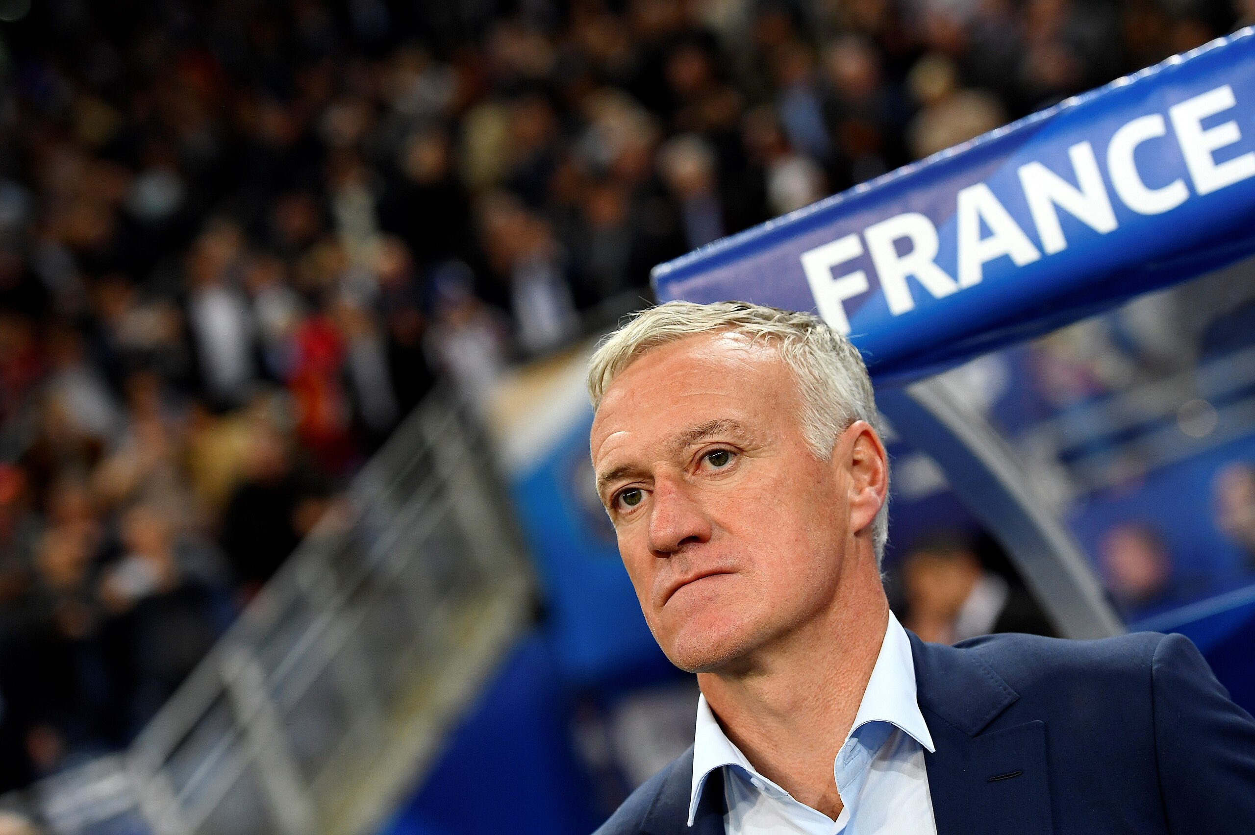 France's head coach Didier Deschamps attends the friendly football match France vs Spain on March 28, 2017 at the Stade de France stadium in Saint-Denis, north of Paris.  / AFP PHOTO / FRANCK FIFE        (Photo credit should read FRANCK FIFE/AFP/Getty Ima