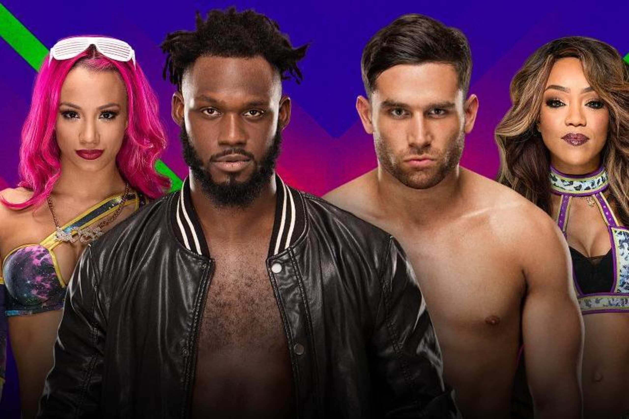 Sasha Banks, Rich Swann, Noam Dar and Alicia Fox