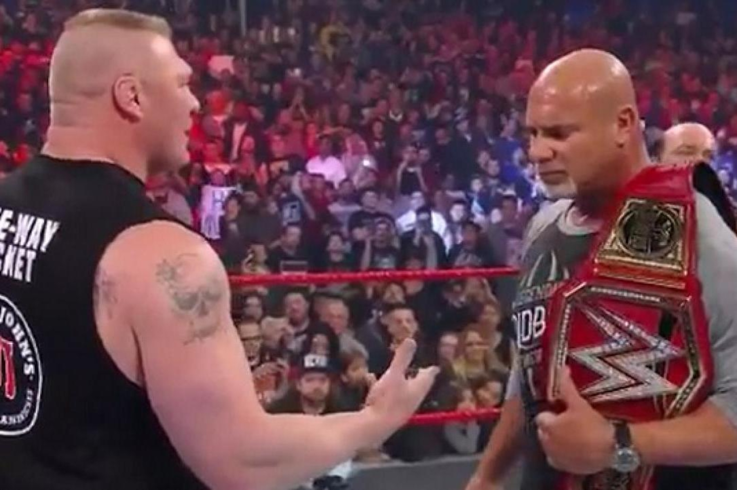 Lesnar and Goldberg Lesnar and Goldberg