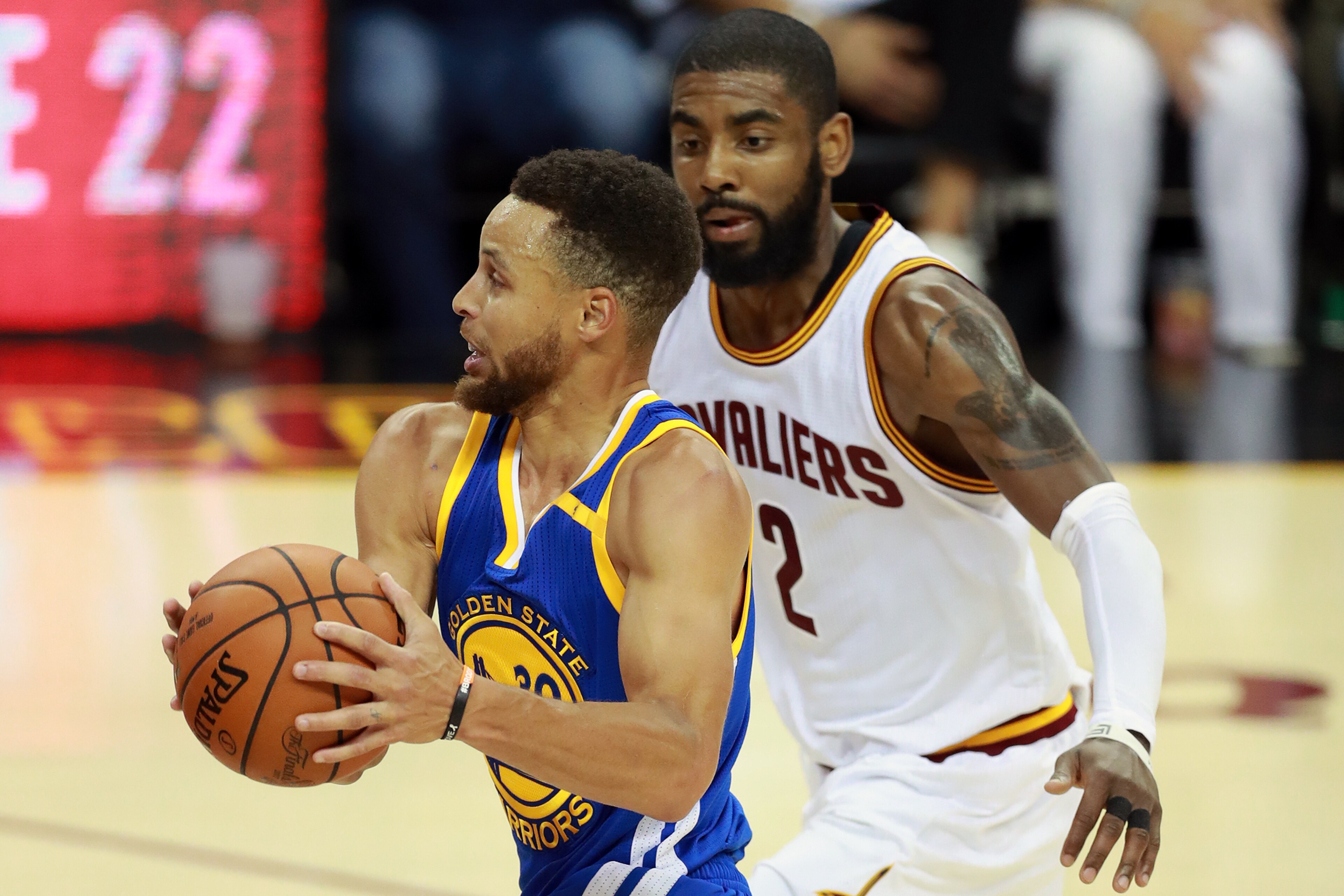 CLEVELAND, OH - JUNE 9: Stephen Curry #30 of the Golden State Warriors drives to the basket against the Cleveland Cavaliers in Game Four of the 2017 NBA Finals on June 9, 2017 at Quicken Loans Arena in Cleveland, Ohio. NOTE TO USER: User expressly acknowl